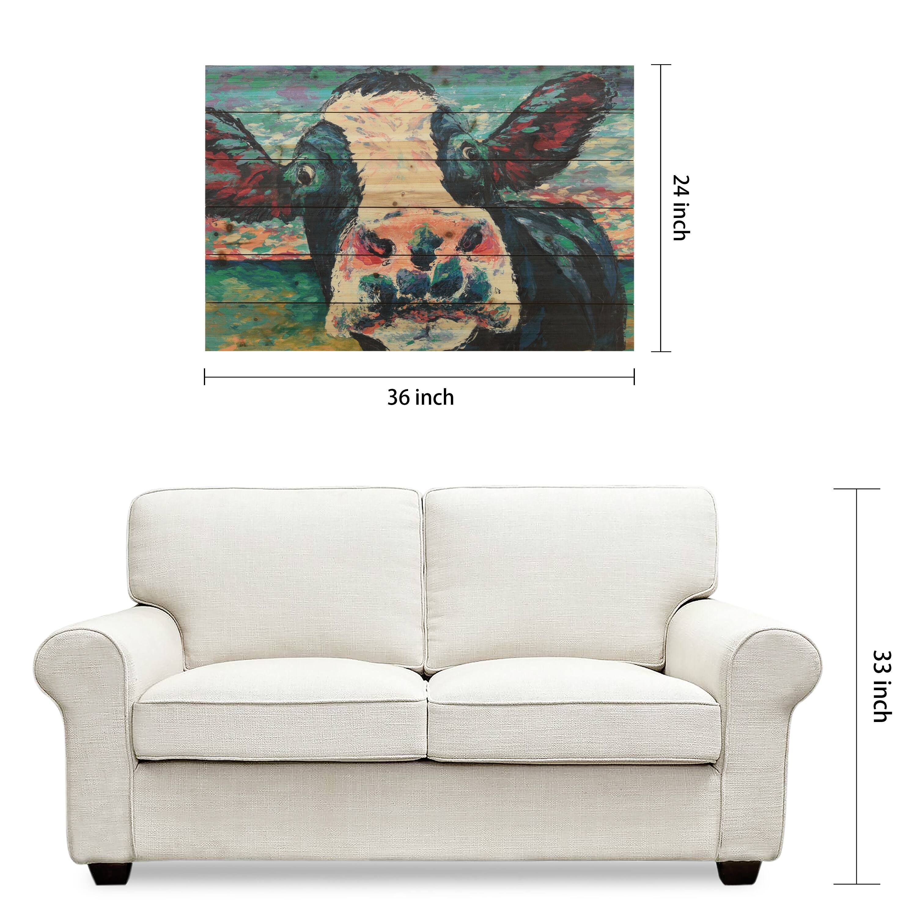 Empire Art Direct 24" x 36" Curious Cow 2 Wall Art