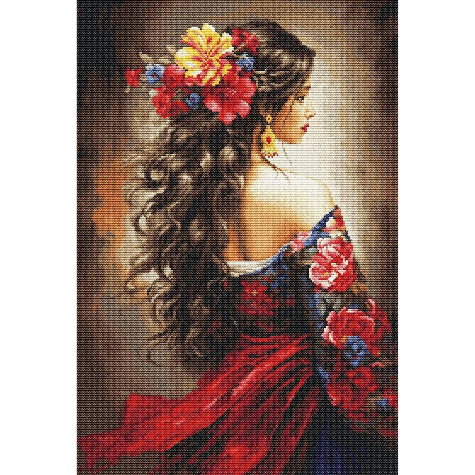 Luca-S The Spanish Girl Counted Cross Stitch Kit