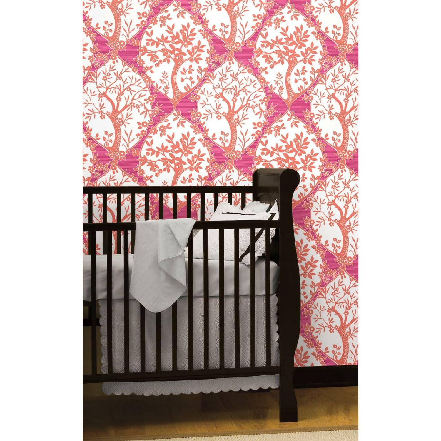 RoomMates Tree & Vine Ogee Peel & Stick Wallpaper