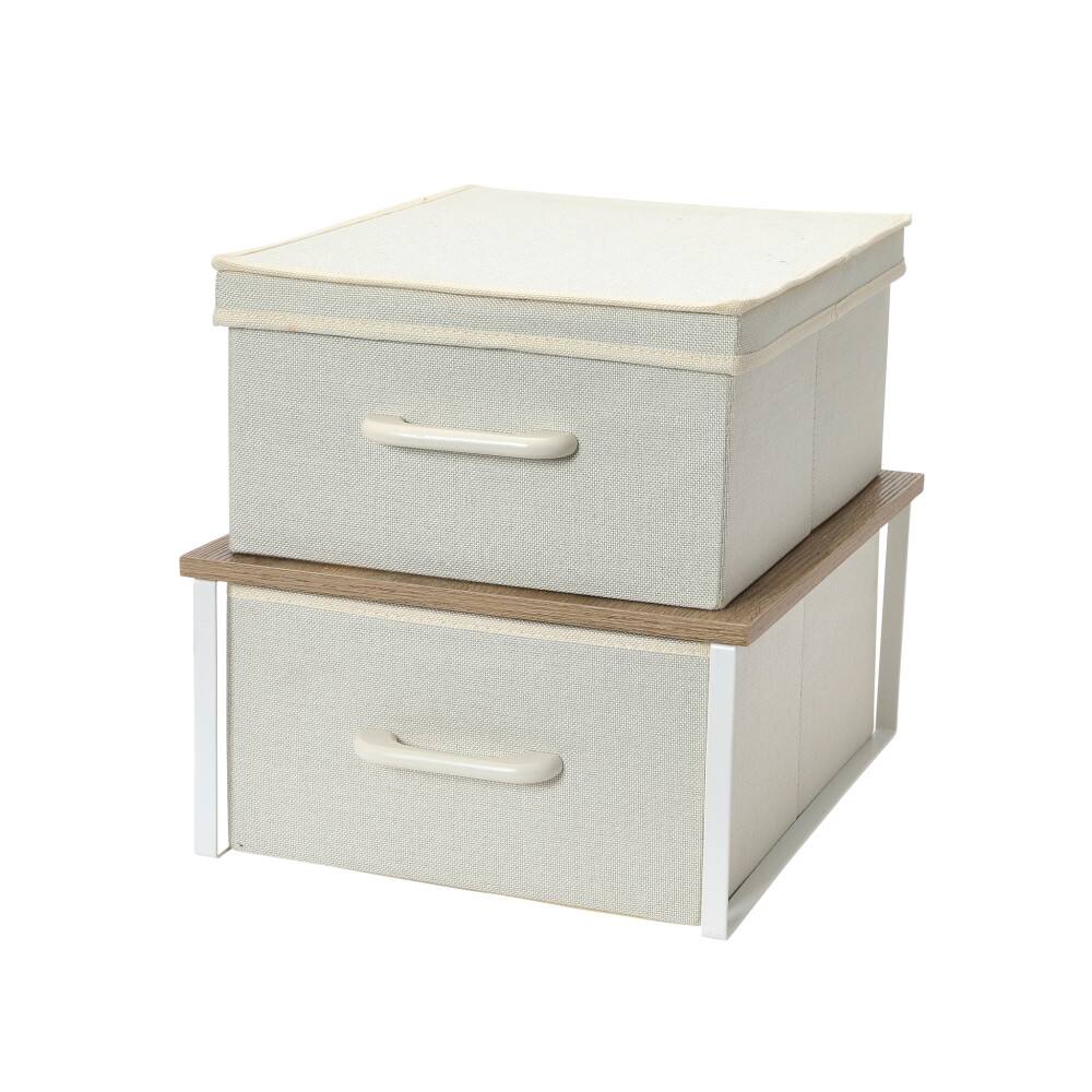 Household Essentials Stacking Storage Boxes Set