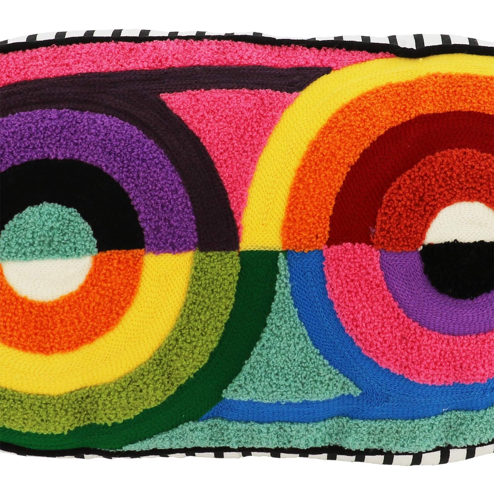 Coussin brodé à motif arc-en-ciel de 25,4 cm x 40,6 cm Jonathan Adler x Michaels