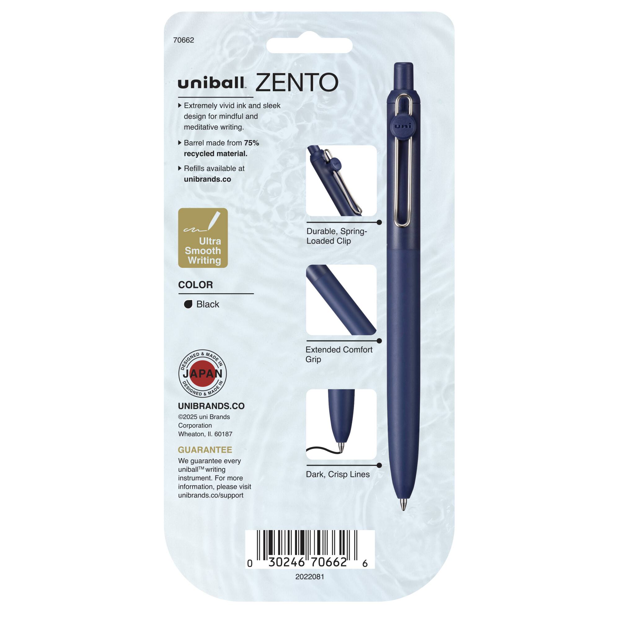 uniball™ Zento 0.7mm Liquid Gel Ink Muted Collection Retractable Pen Set