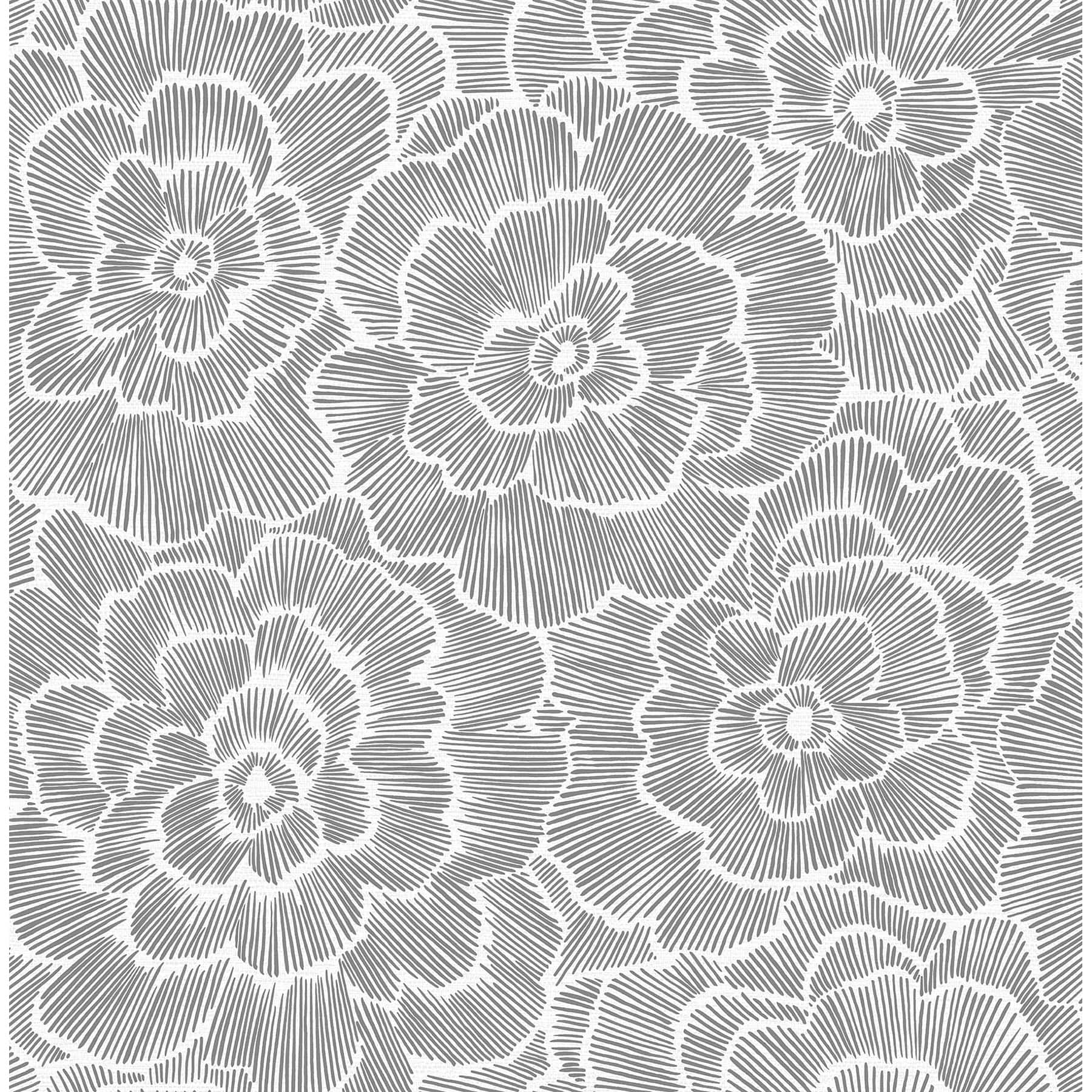 NuWallpaper Charcoal Saraya Peel & Stick Wallpaper