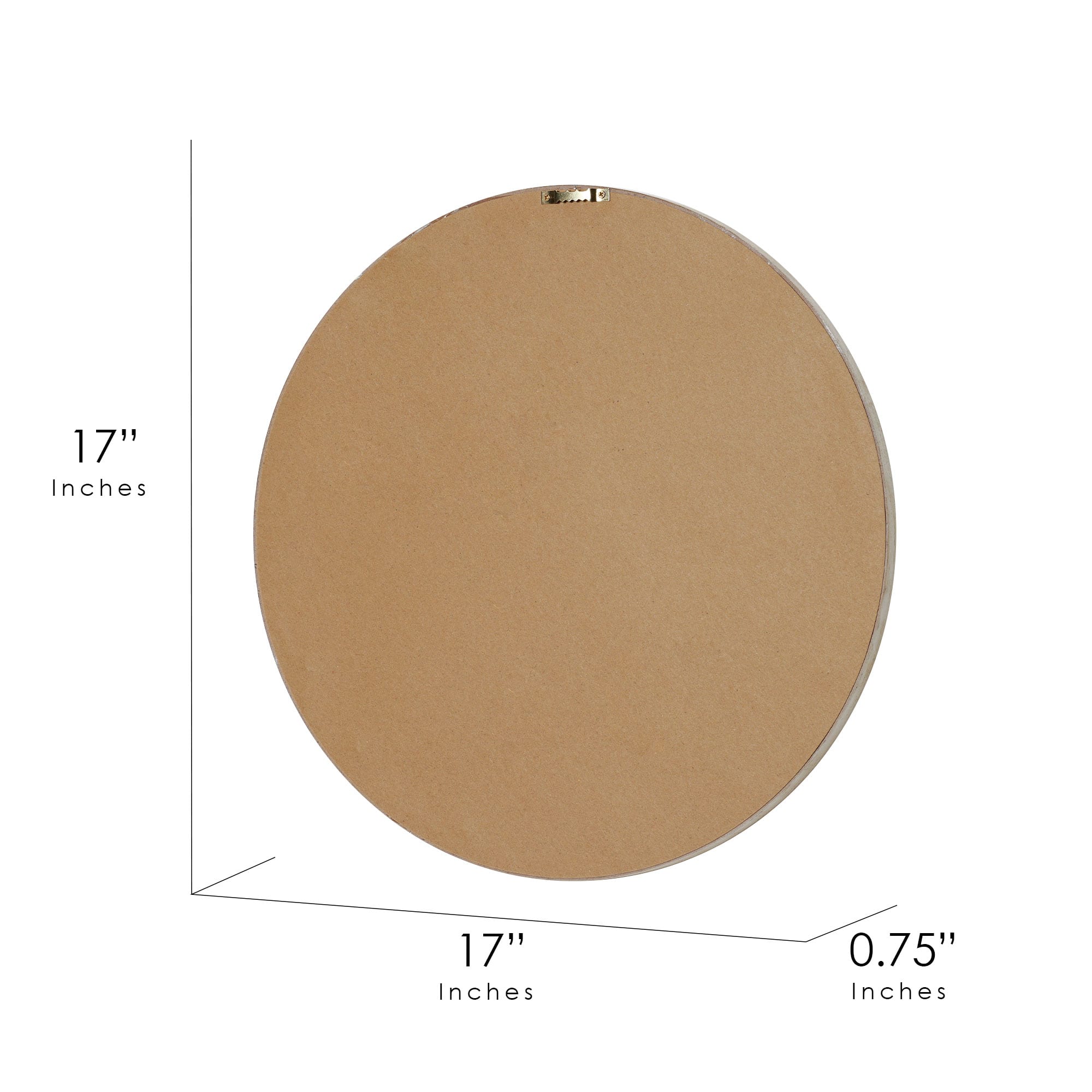 American Art Décor™ 17" White and Brown Boho Farmhouse Wood Framed Wall Medallion