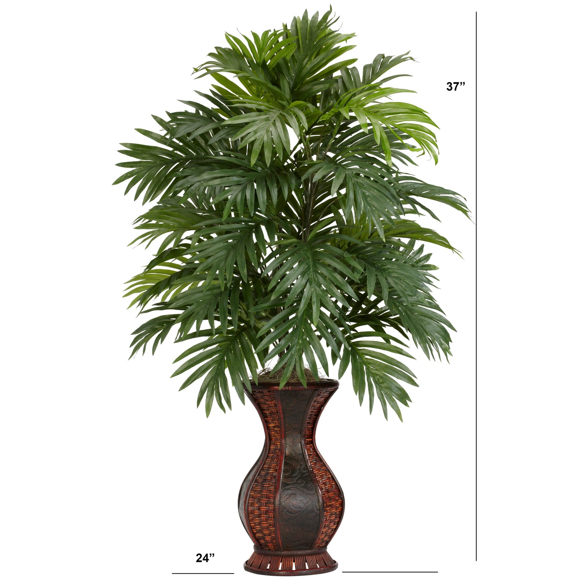 37" Artificial Areca Palm Plant with Urn