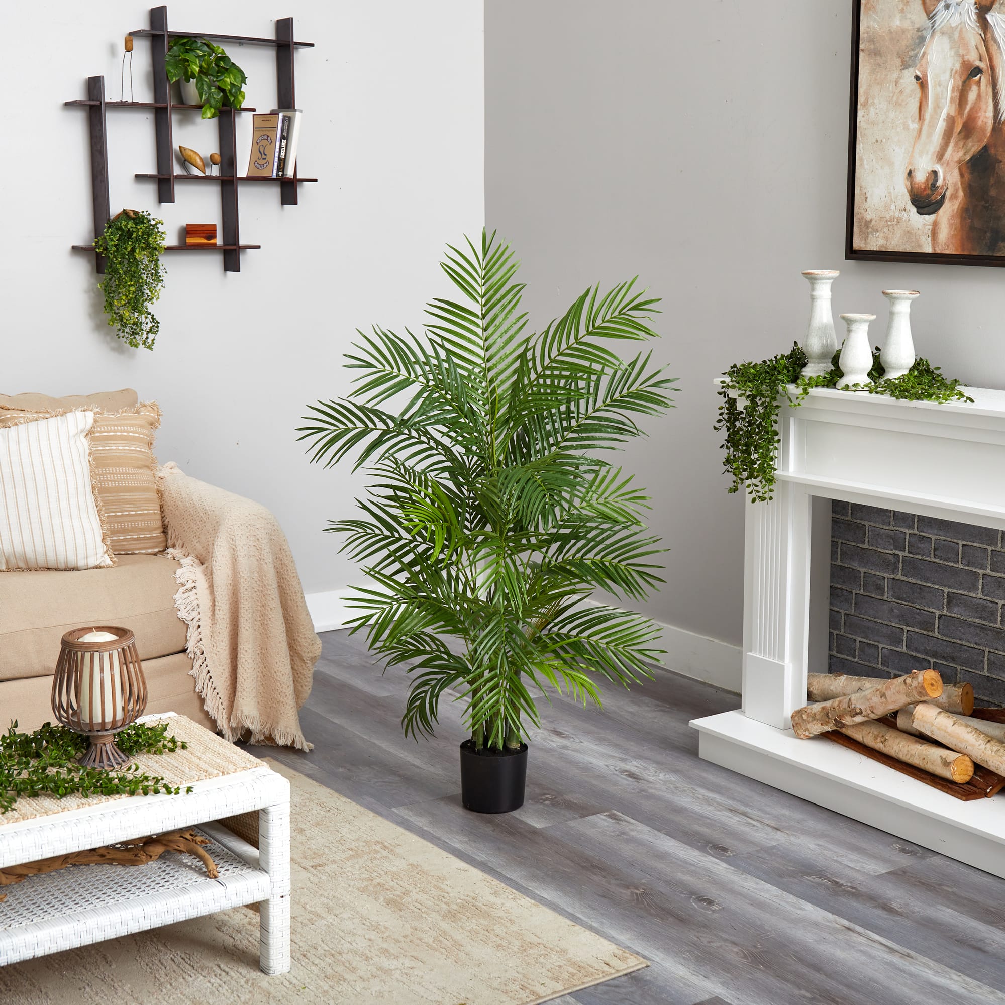 4ft. Potted Areca Silk Palm Tree