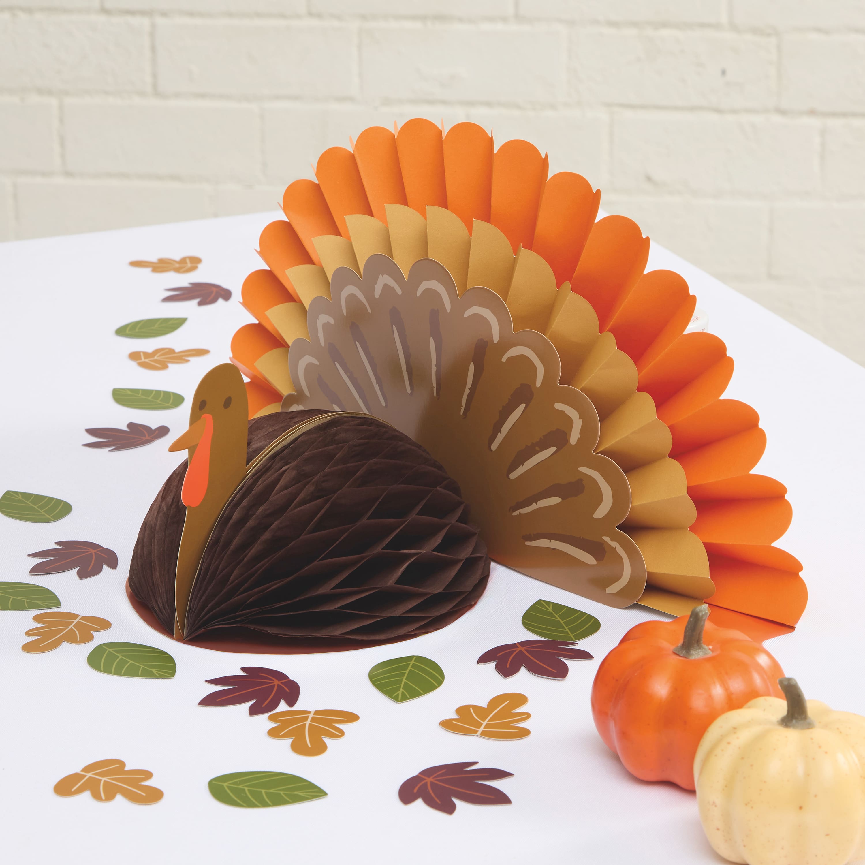 Thanksgiving Paper Turkey Tabletop Decor by Celebrate It™