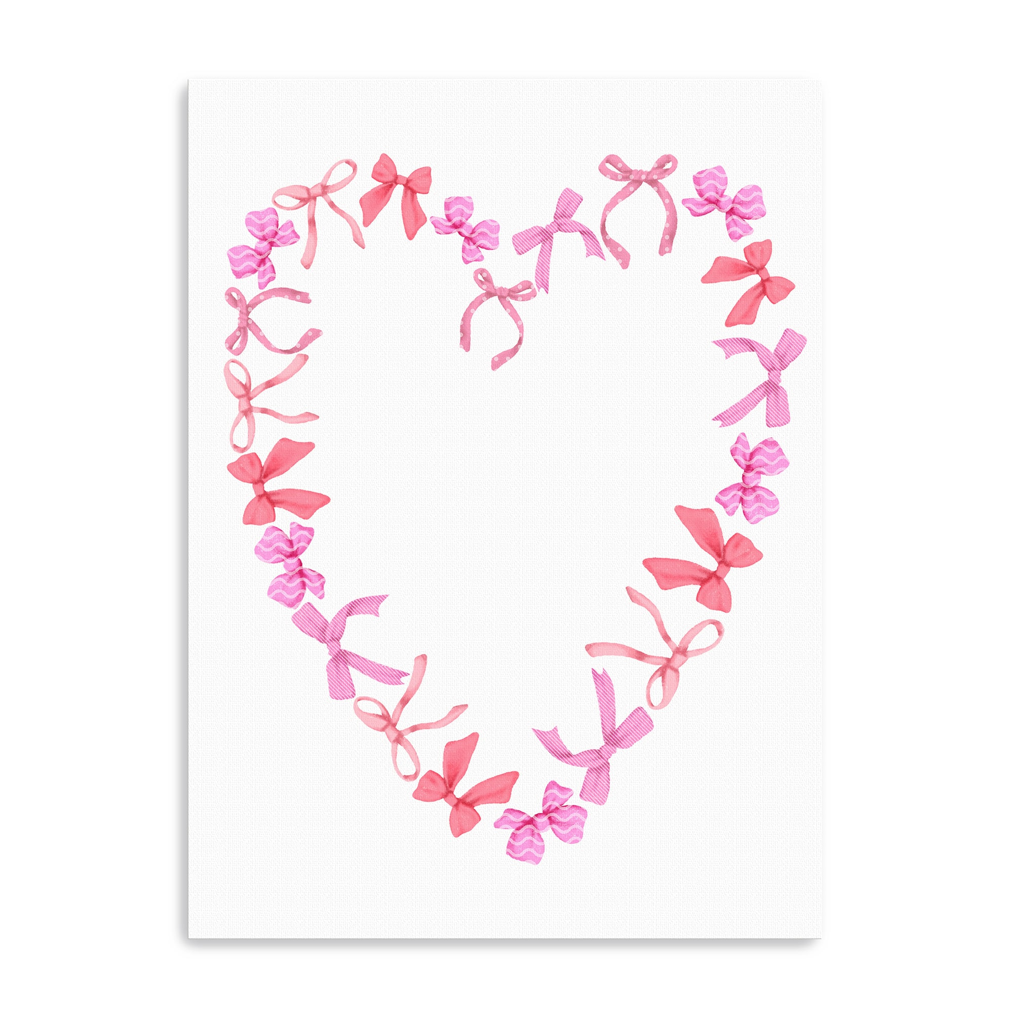 Heart Of Bows Canvas Giclée Art