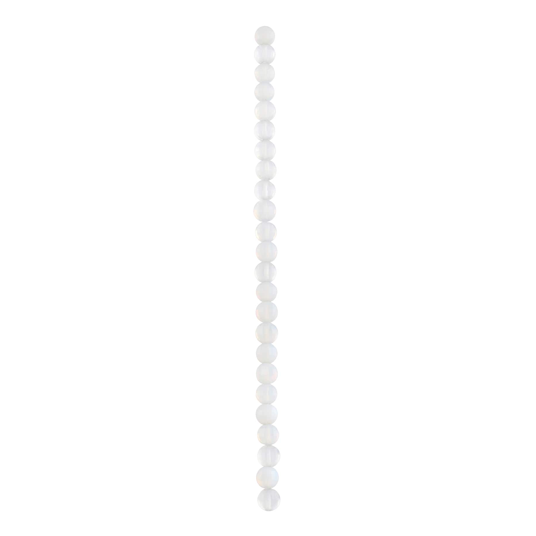 12 Pack: White Faceted Glass Coin Beads, 8mm by Bead Landing™