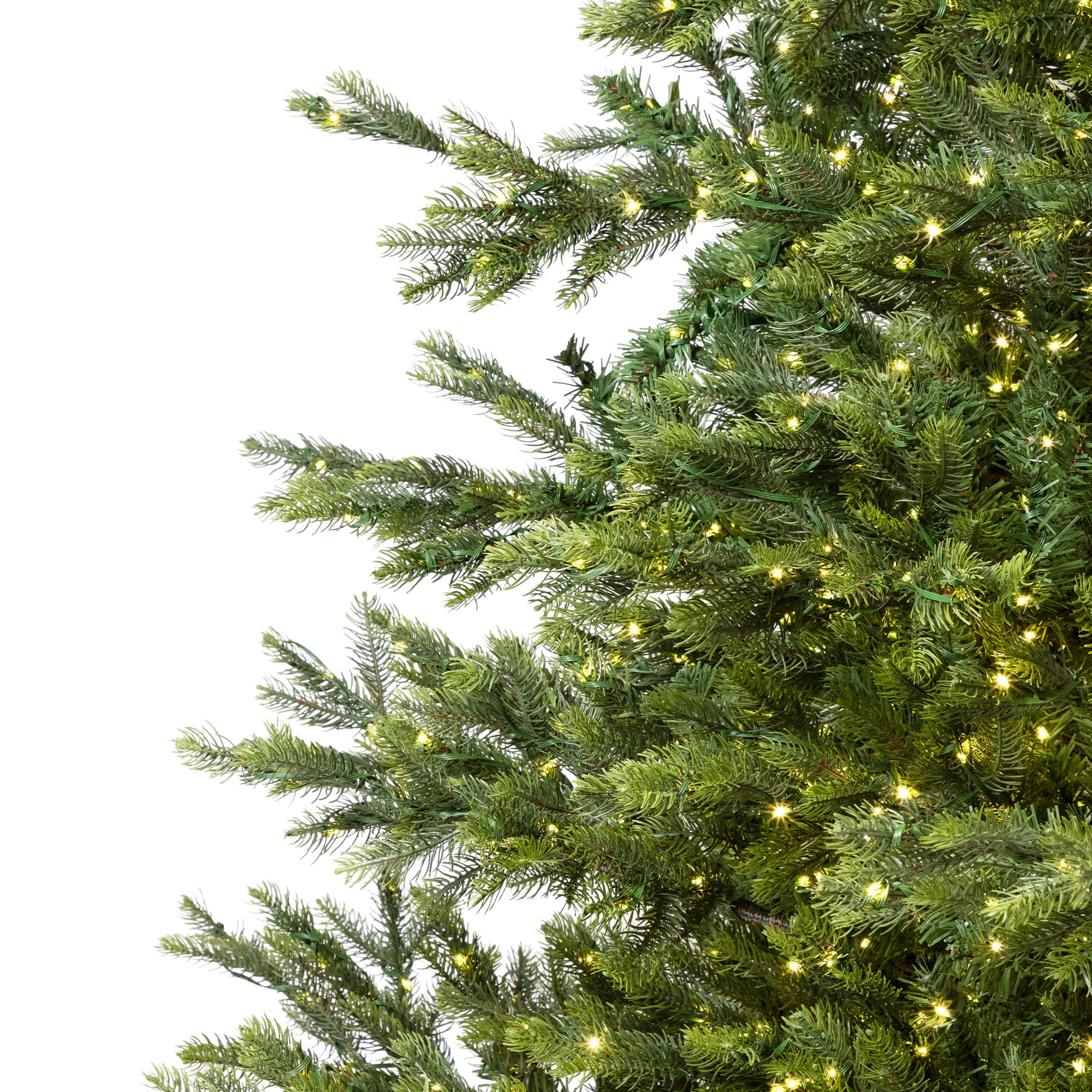 7.5ft. Pre-Lit Oregon Noble Fir Artificial Christmas Tree,  Warm White LED Lights