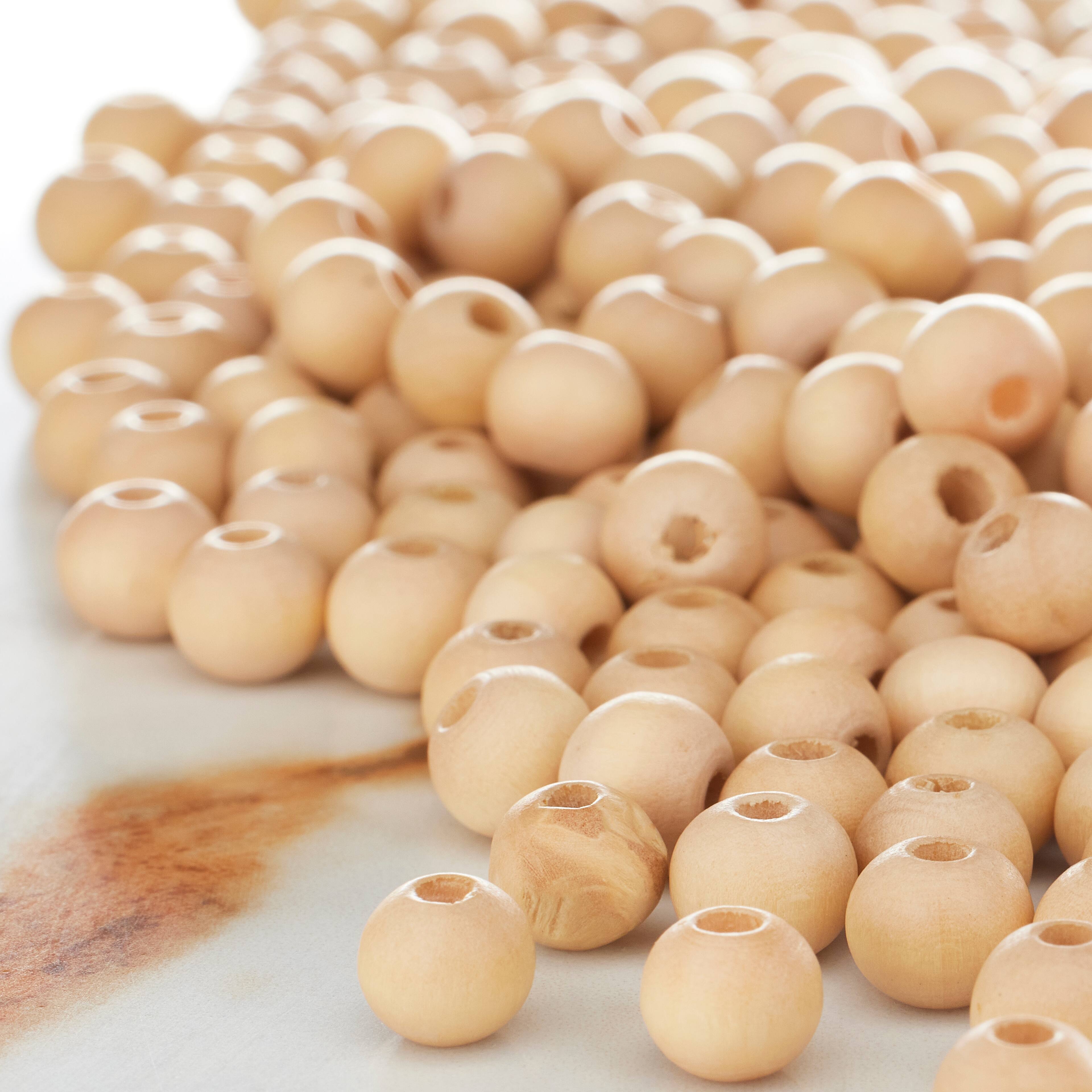 Wood Round Beads by Bead Landing™, 8mm