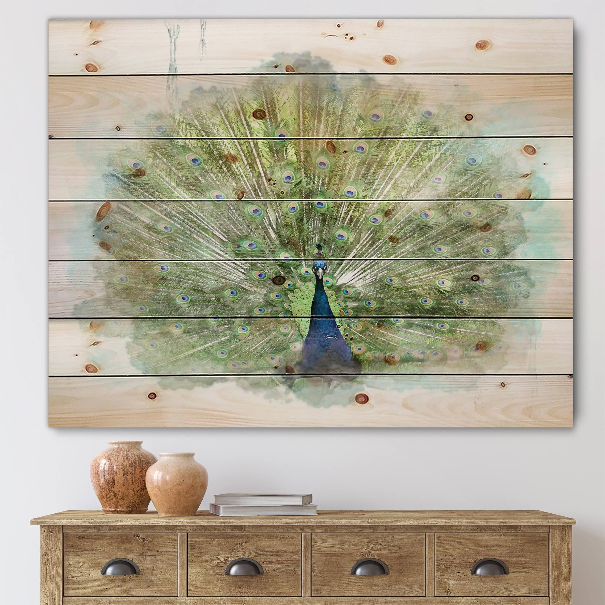Designart - Peacock Bird