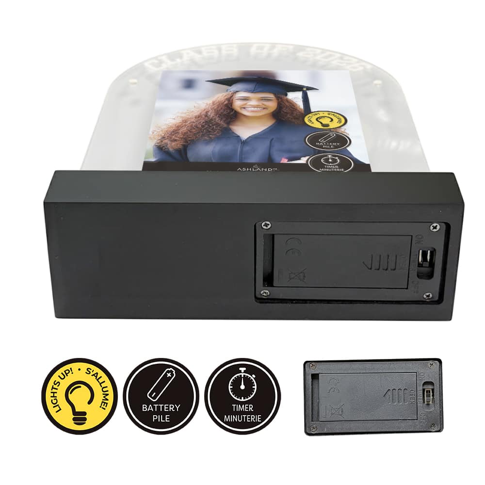 6" x 8" Black & Gold Arch 2026 Light-Up Float Frame, Graduation by Ashland®