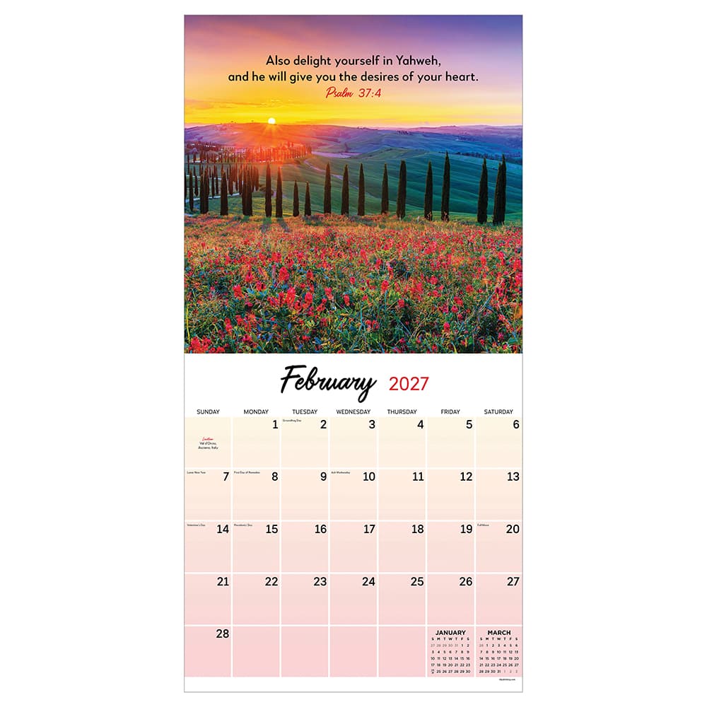 2027 Psalms Wall Calendar