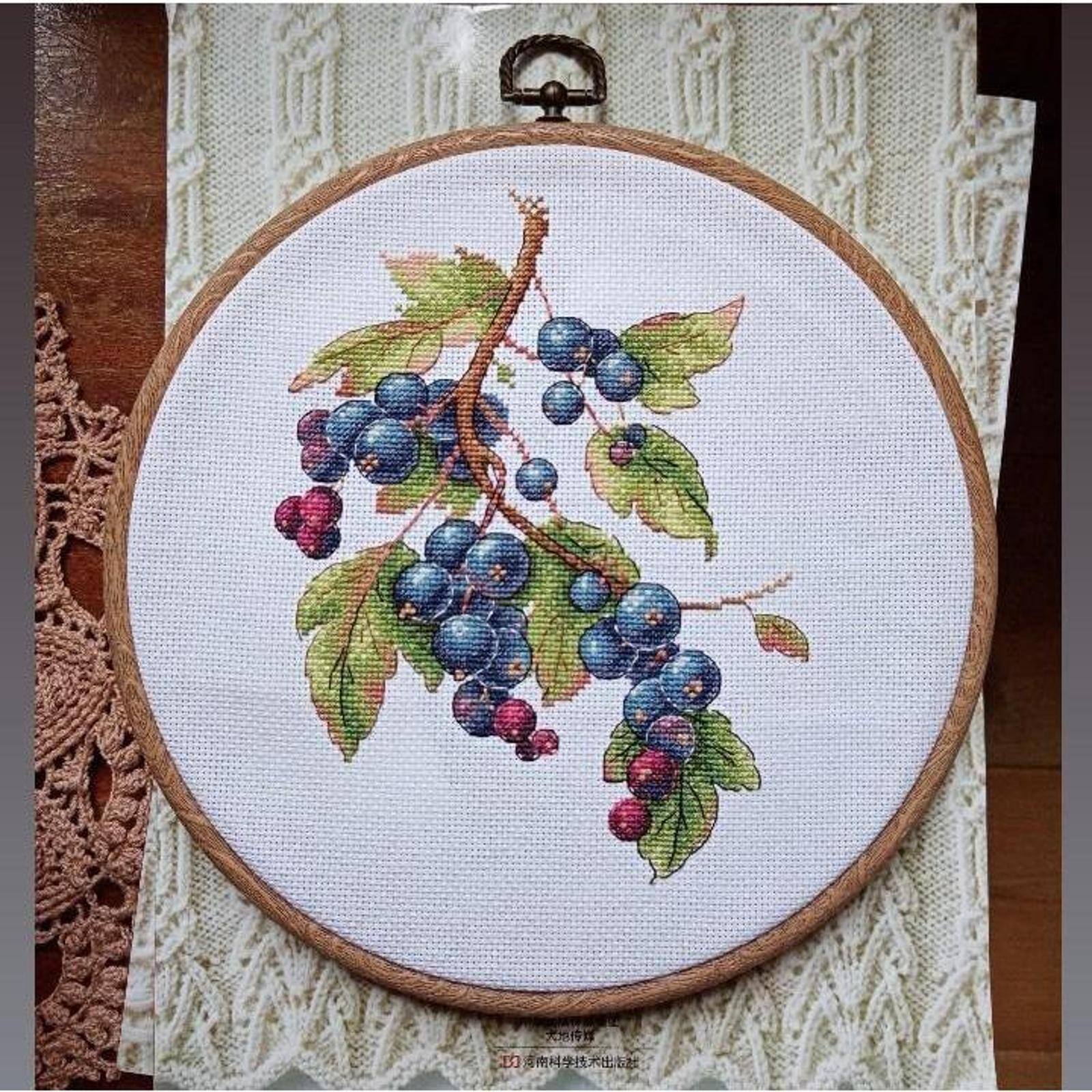 MP Studia Gifts of Nature Black Currant Cross Stitch Kit