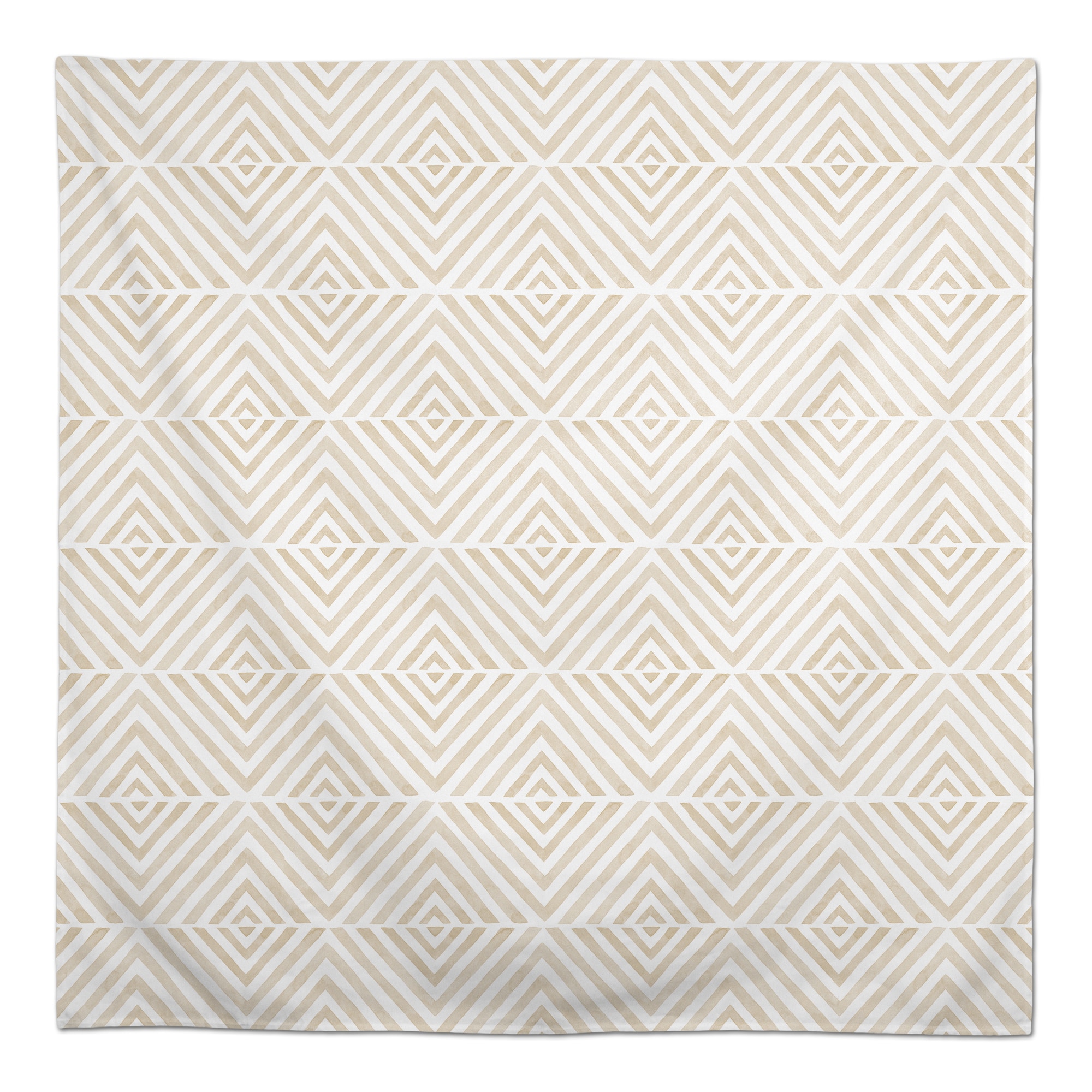 5ft. Cream Diamond Pattern Tablecloth
