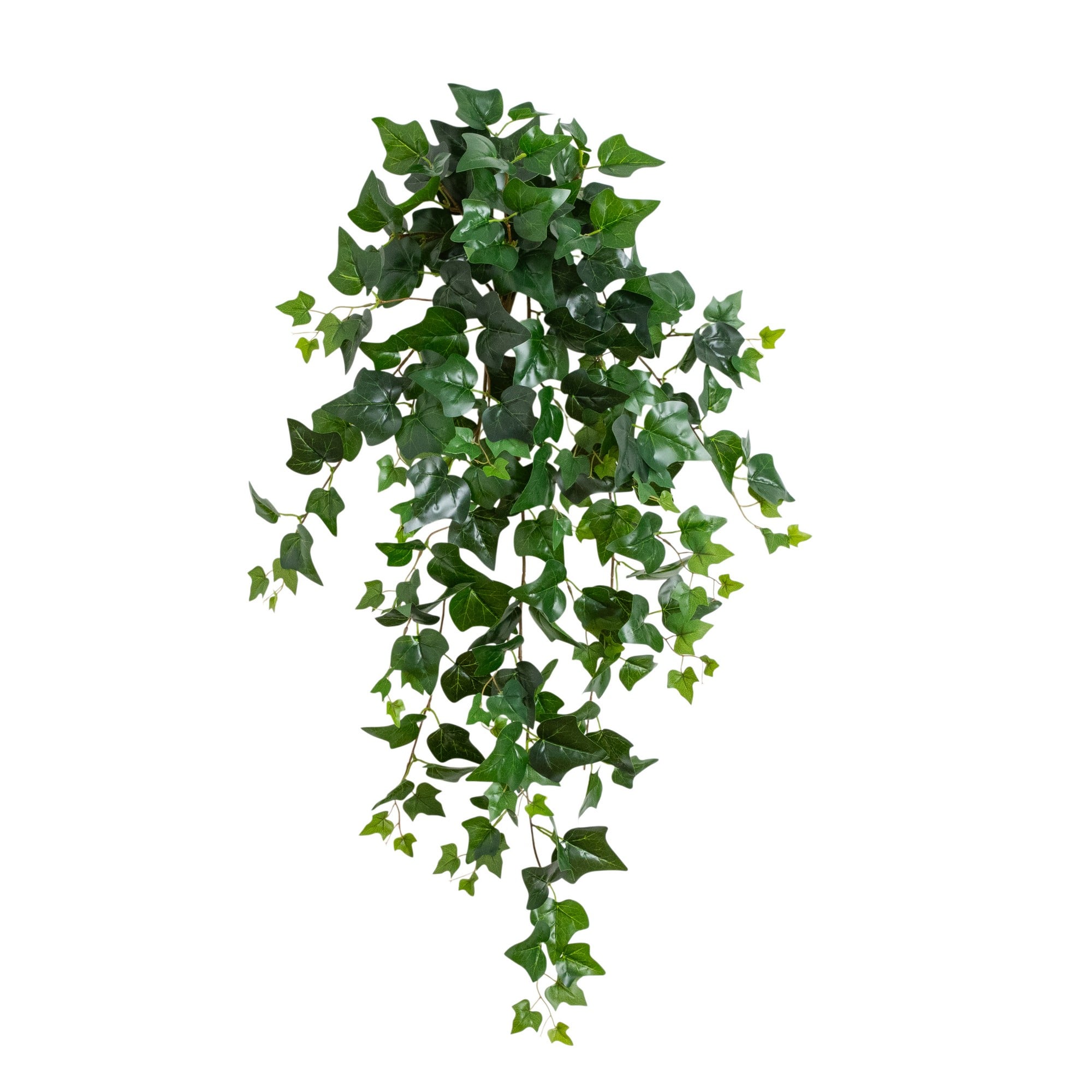 41" UV Resistant Artificial Puff Ivy Hanging Plant (Indoor/Outdoor) - Set of 3