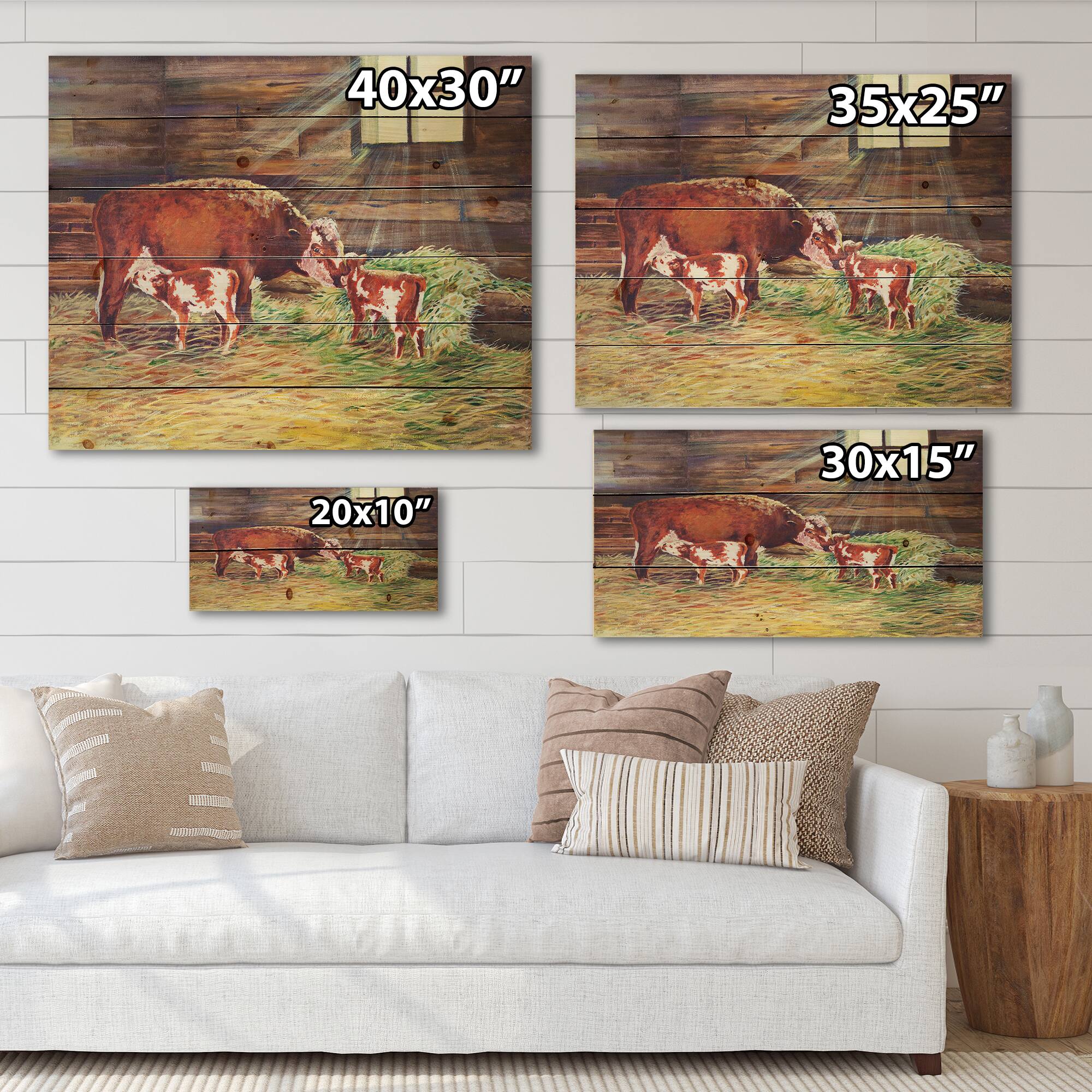 Designart - Newborn Twin Calves At The Farm