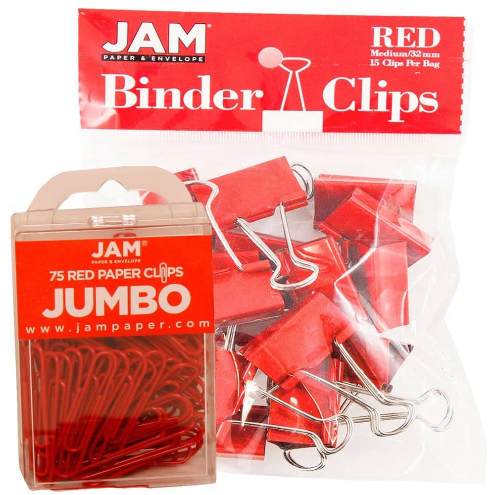 JAM Paper Office Desk Supply Clips Set