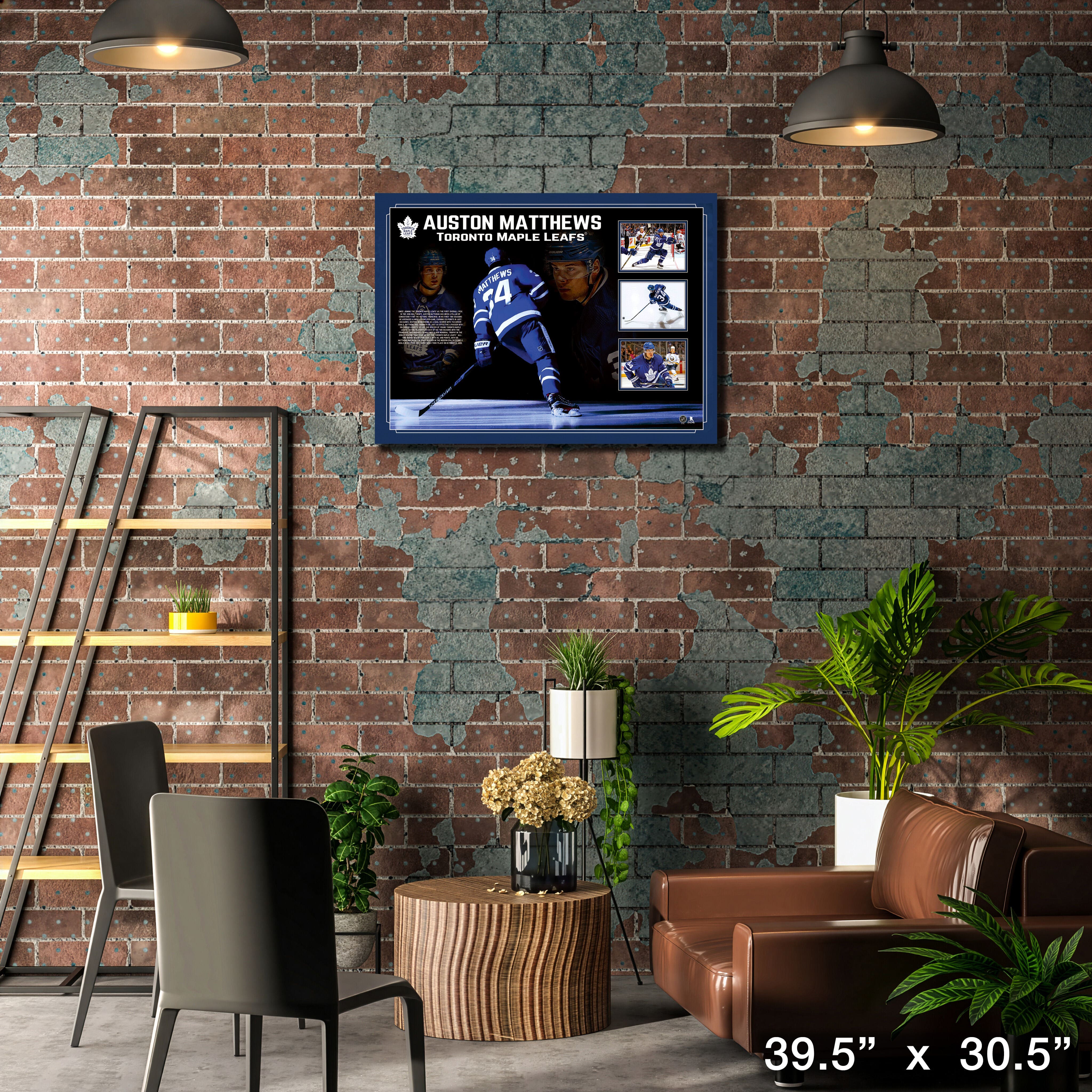 Auston Matthews Toronto Maple Leafs Framed Photo Collage 39.5" x 30.5"