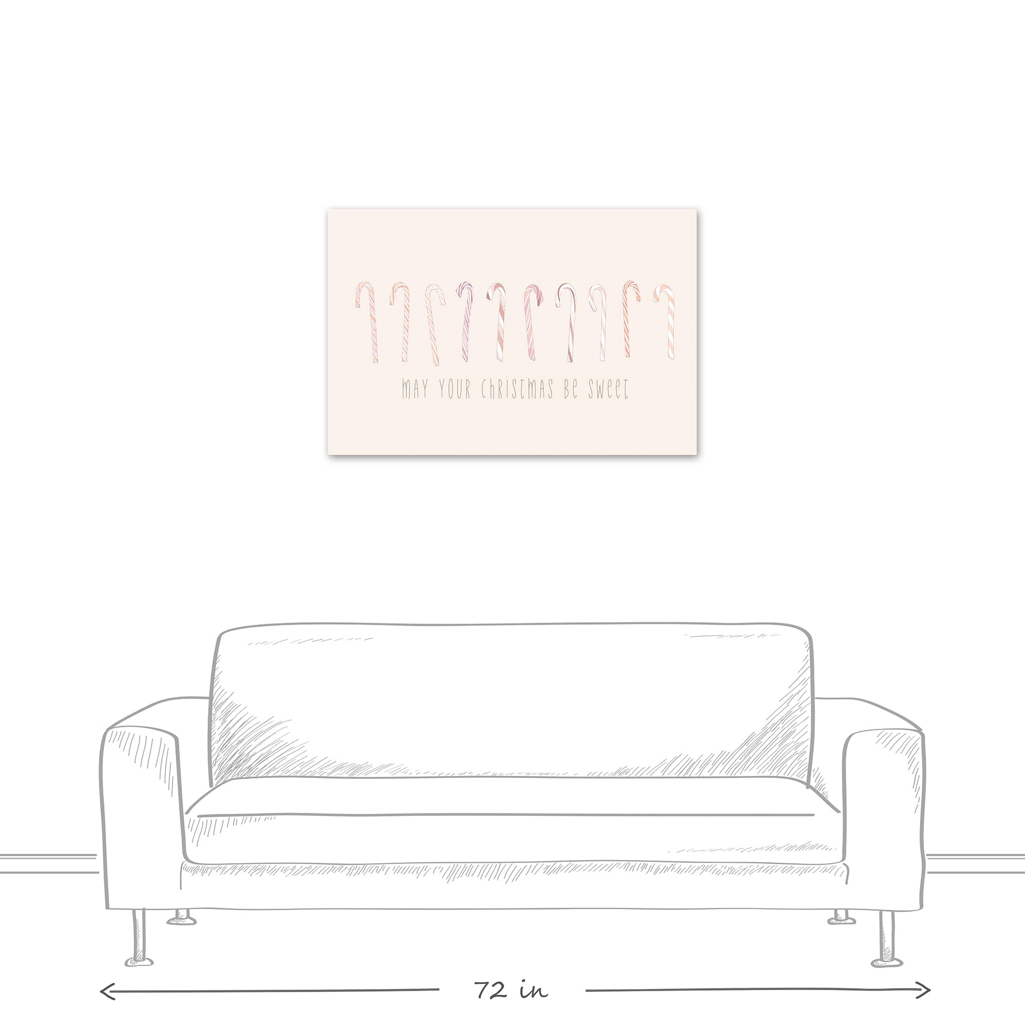 May Your Christmases Be Sweet Canvas Wall Art