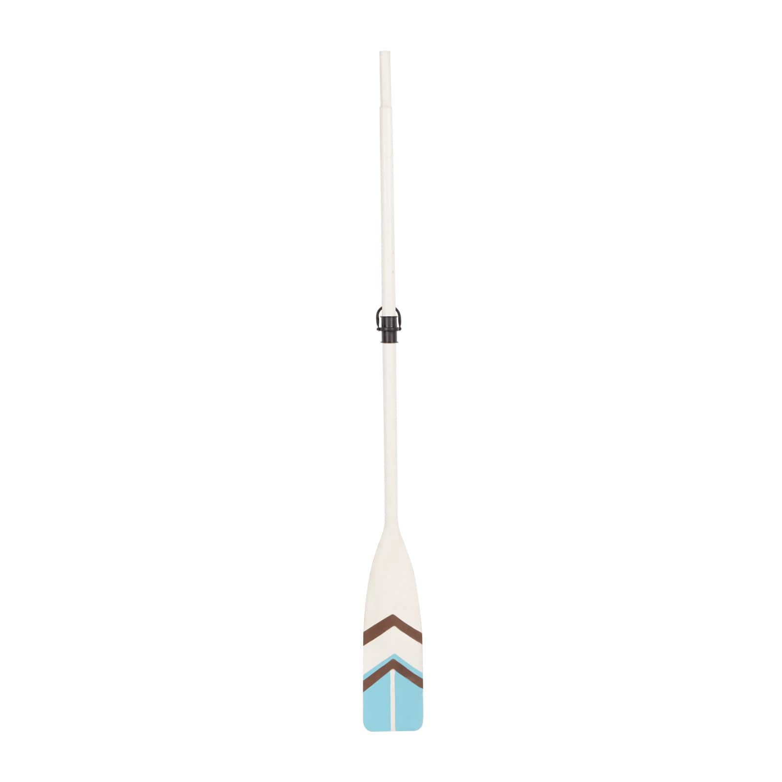 Coastal White Wood Oar Wall Art, 61" x 6" x 2"