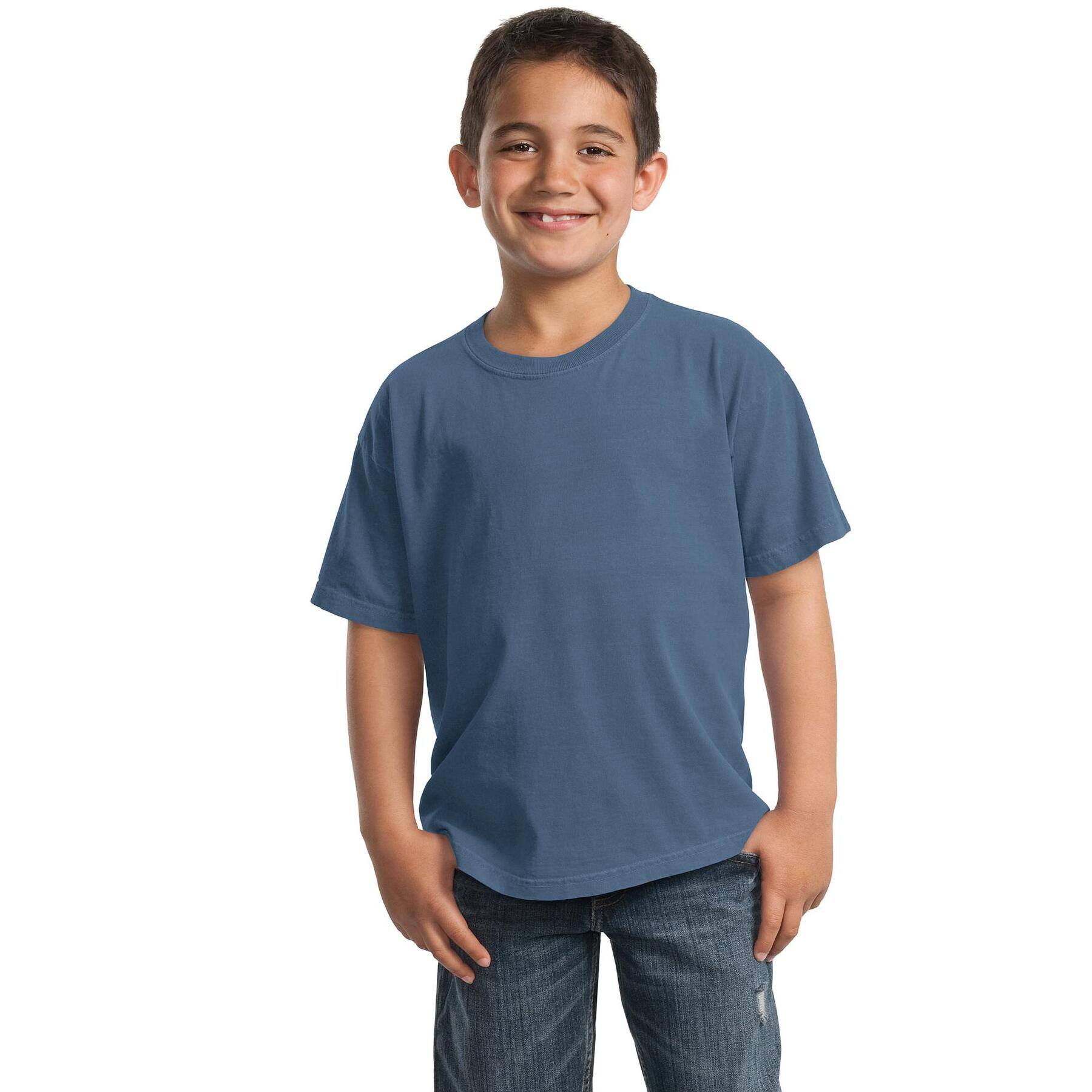 Port & Company® Beach Wash Garment-Dyed Youth T-Shirt