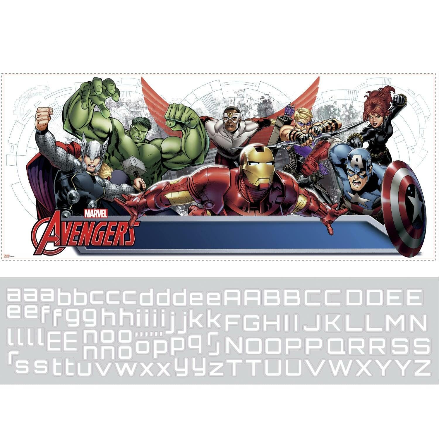 RoomMates Avengers Assemble Headboard Peel & Stick Decals