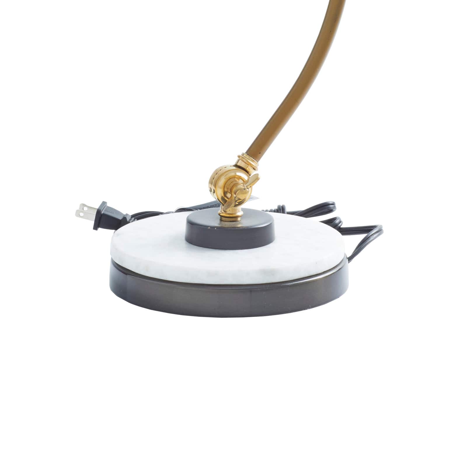 Black Metal Traditional Desk Lamp, 19" x 7" x 12"