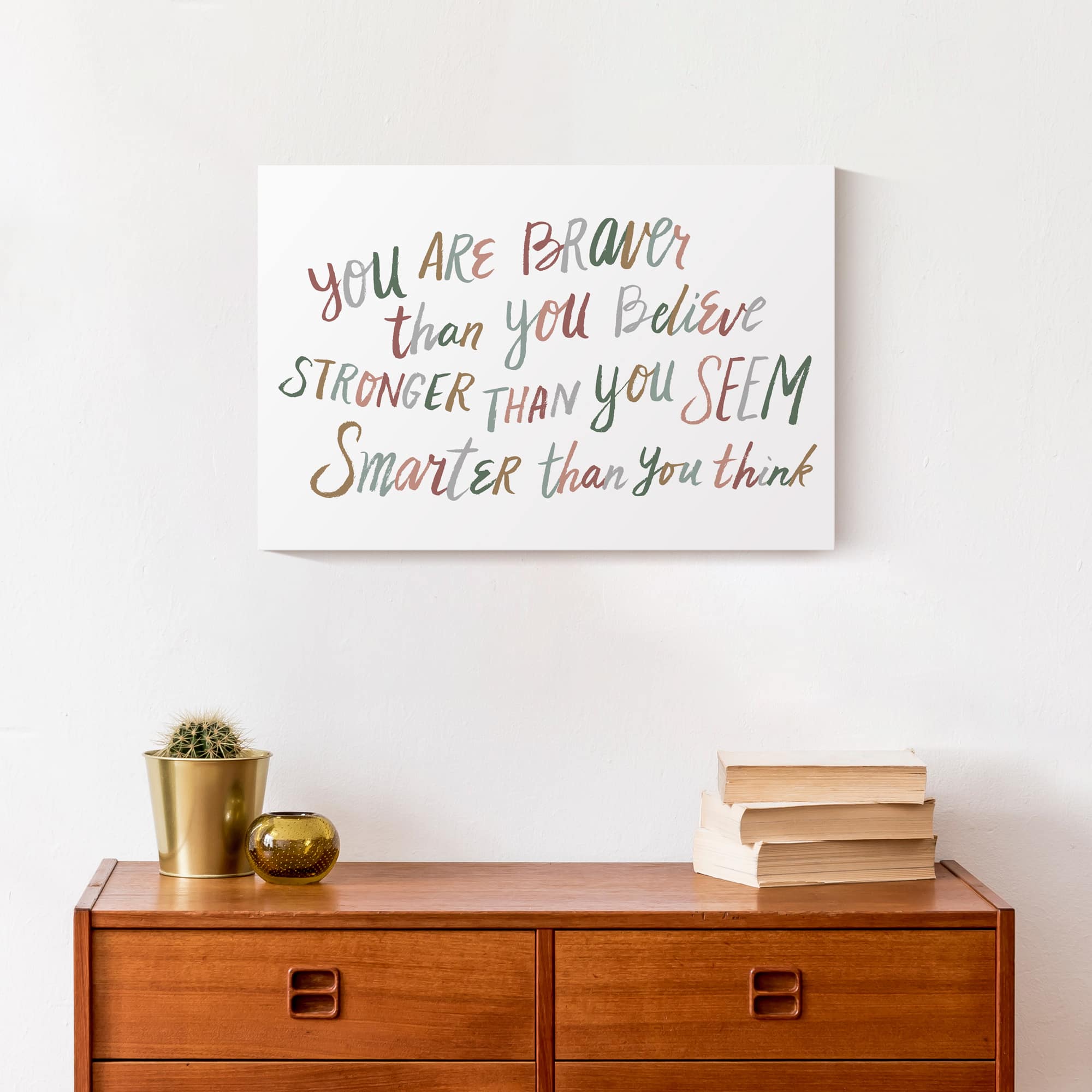 You Are Brave 18" x 12' Canvas Wall Art