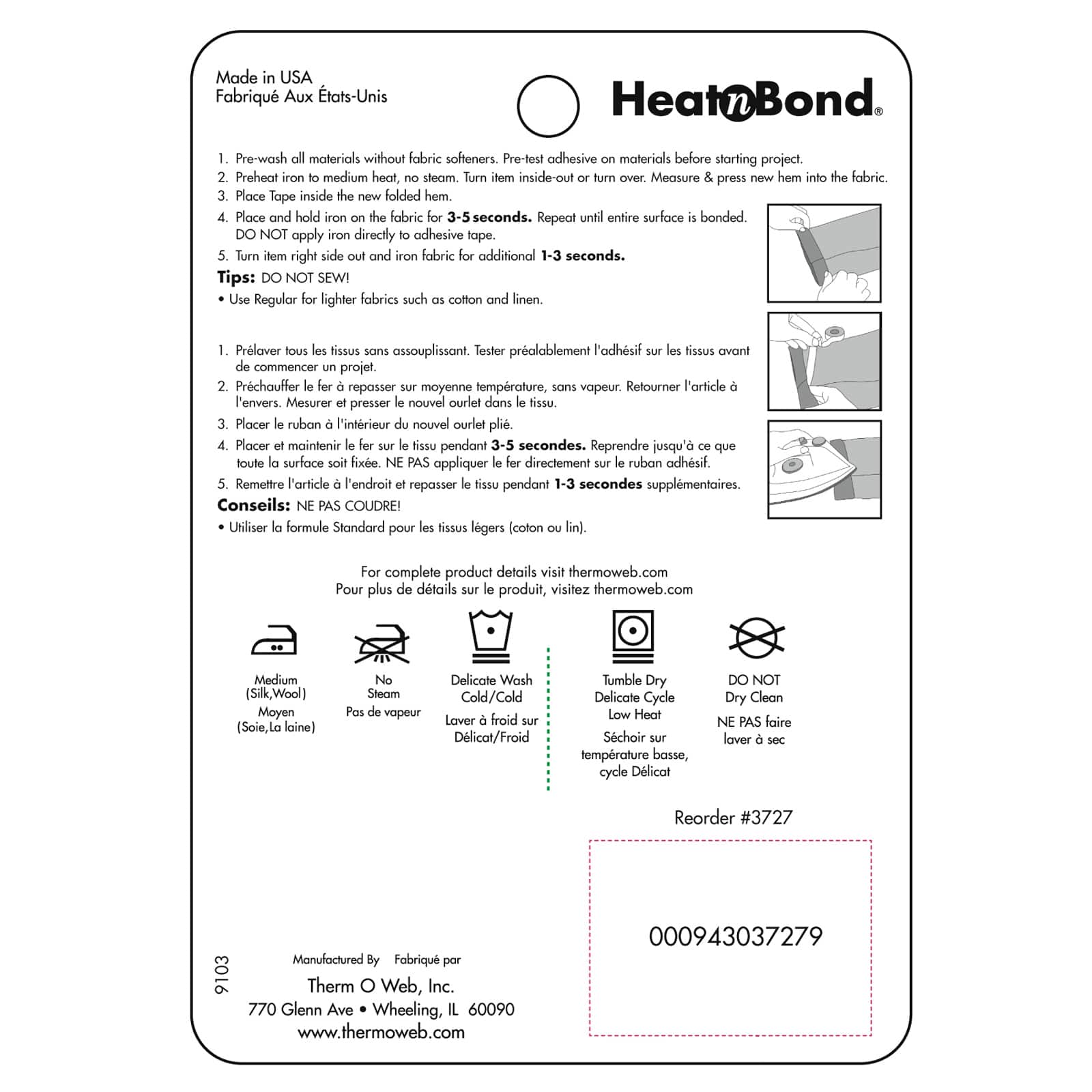 Heat n Bond® Hem Iron On Adhesive