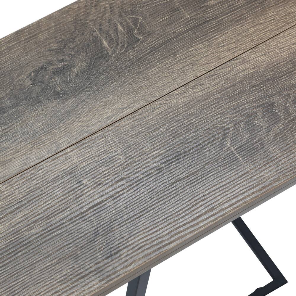 Household Essentials Jamestown Extendable C-Shaped End Table