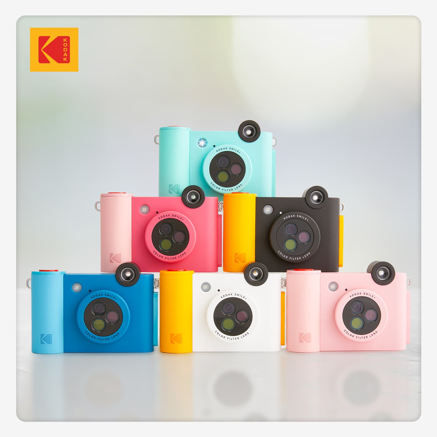 KODAK Smile+ Fuchsia Wireless Digital Instant Print Camera