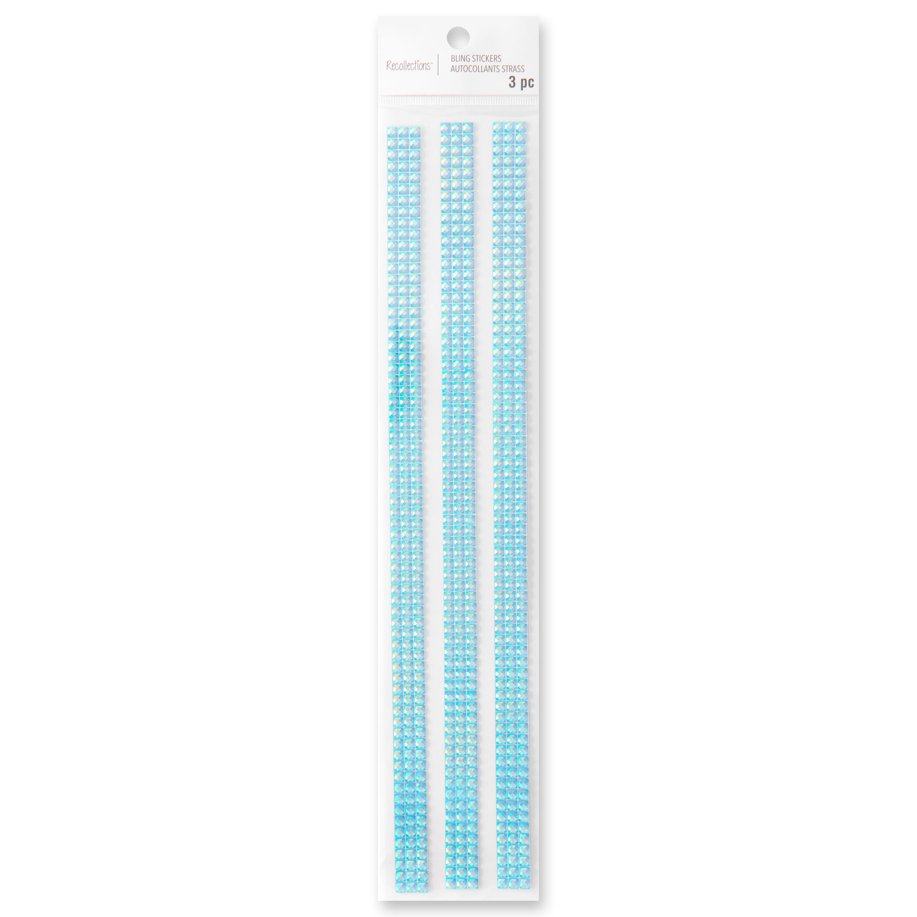 12 Packs: 3 ct. (36 total) Iridescent Mermaid Bling Strip Stickers by Recollections™