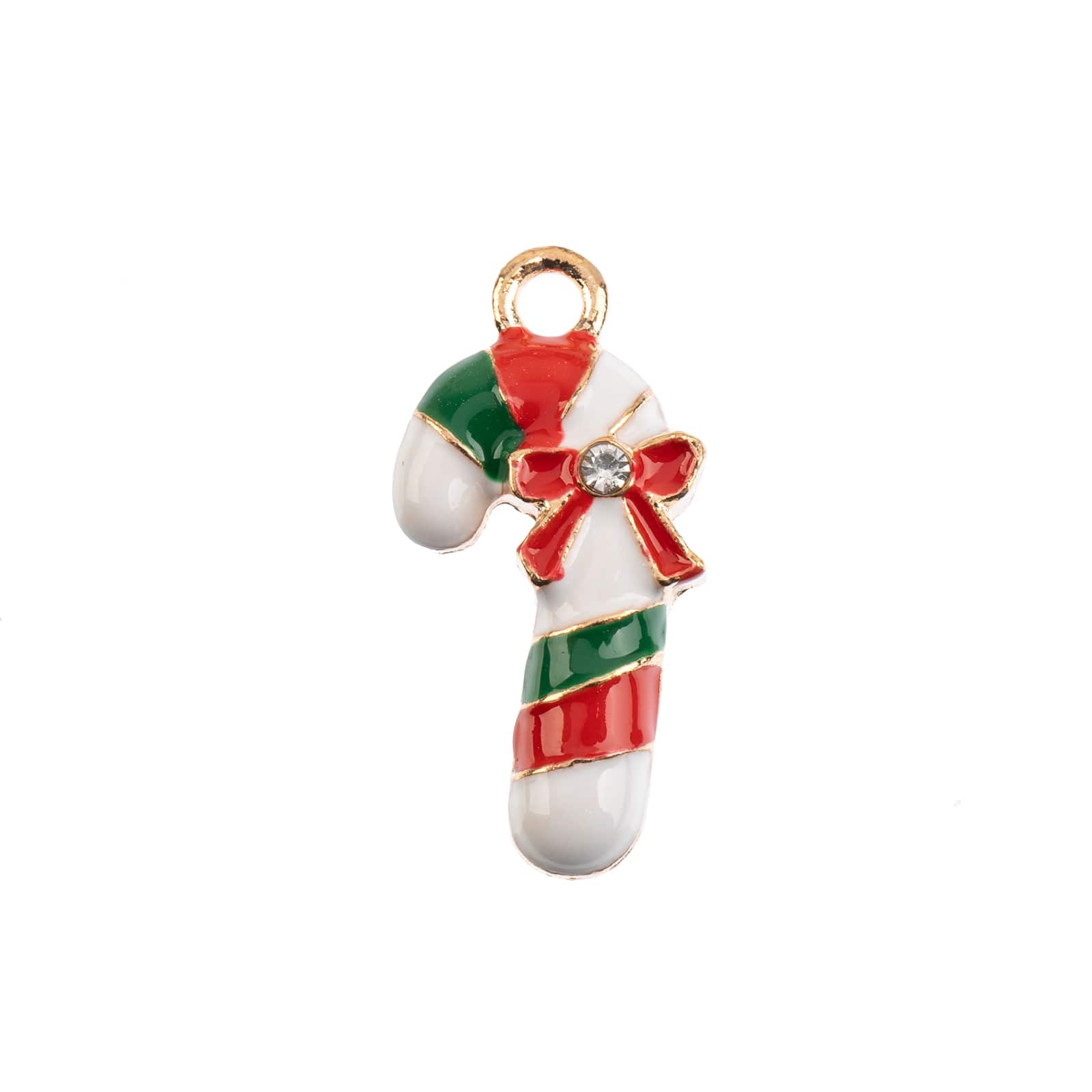John Bead Sweet & Petite Candy Cane Holiday Charms, 8ct.