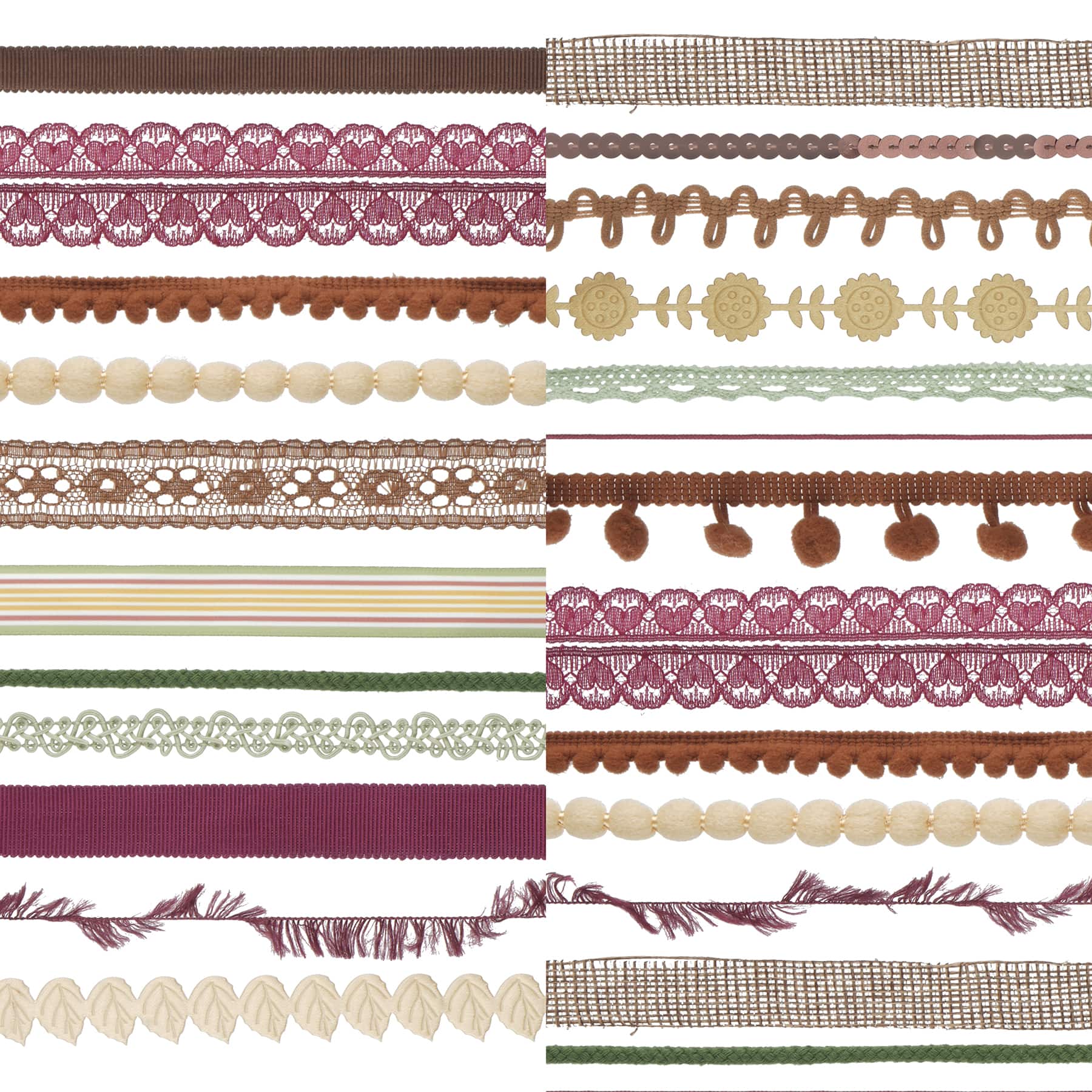 Fall Pom Pom & Ribbon Trim Bundle, 25ct. by Celebrate It™