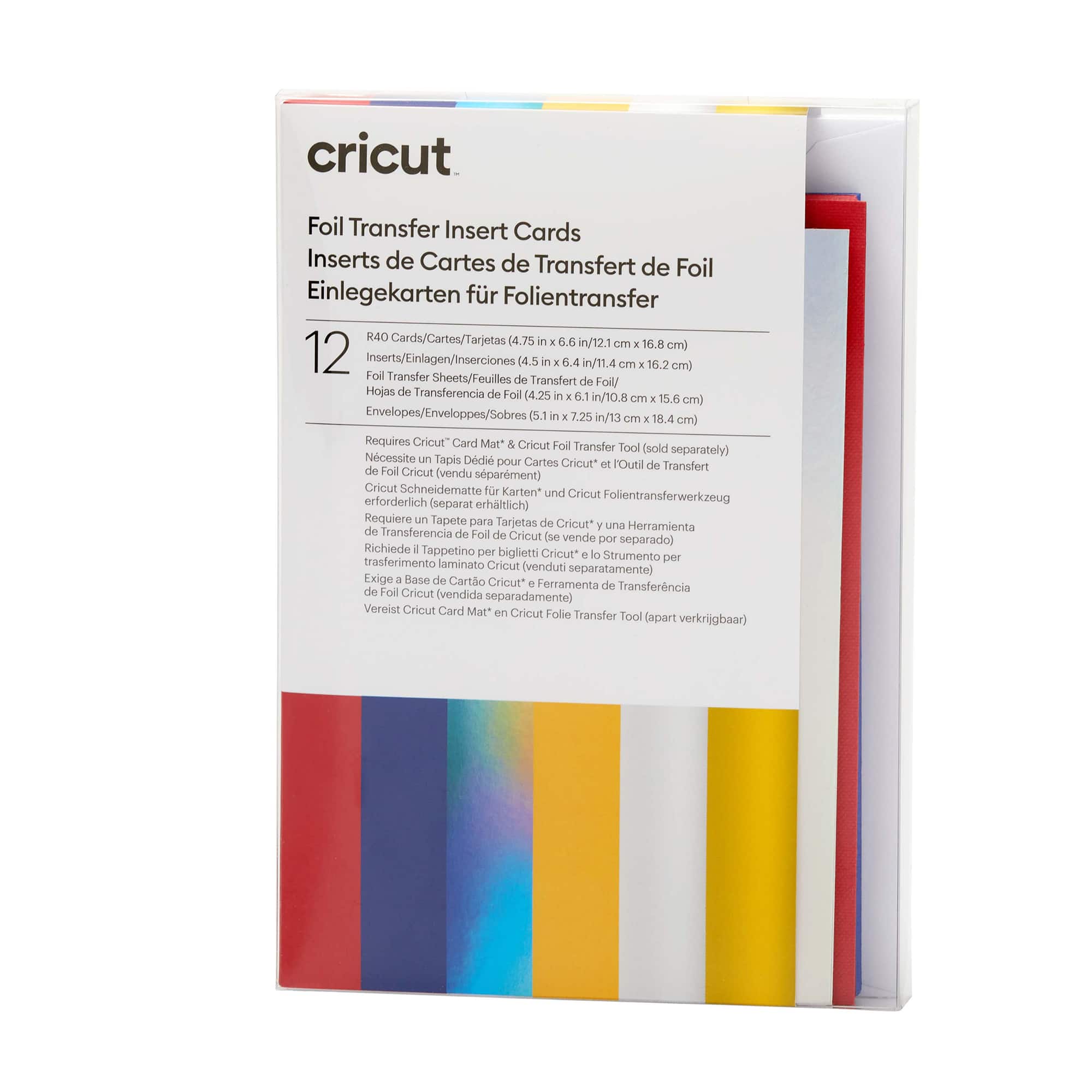 Cricut® R40 Foil Transfer Insert Cards Celebration Sampler