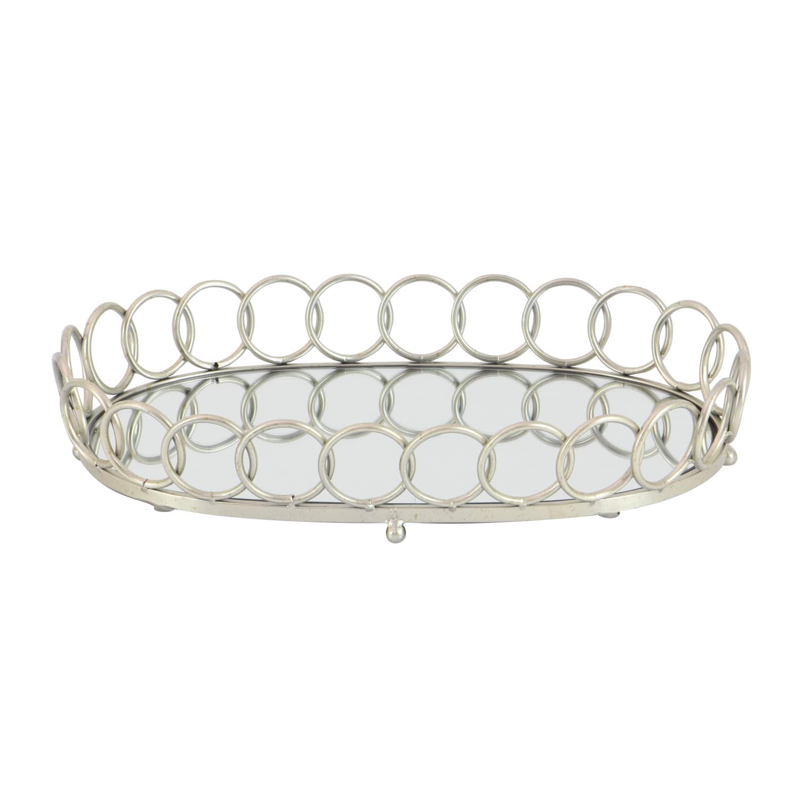 Silver Glam Tray Set