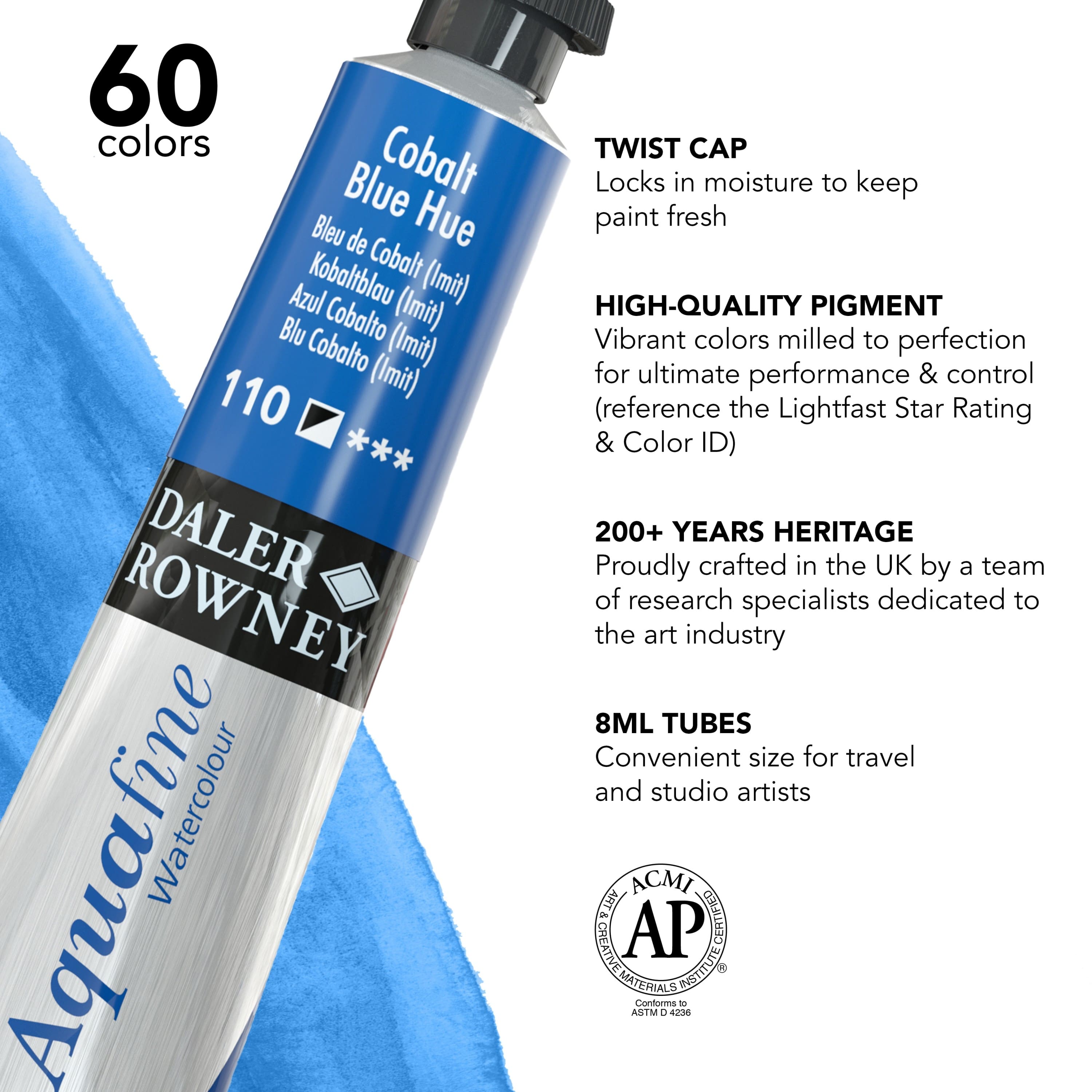 12 Pack: Daler-Rowney® Aquafine Watercolour Paint, 8mL