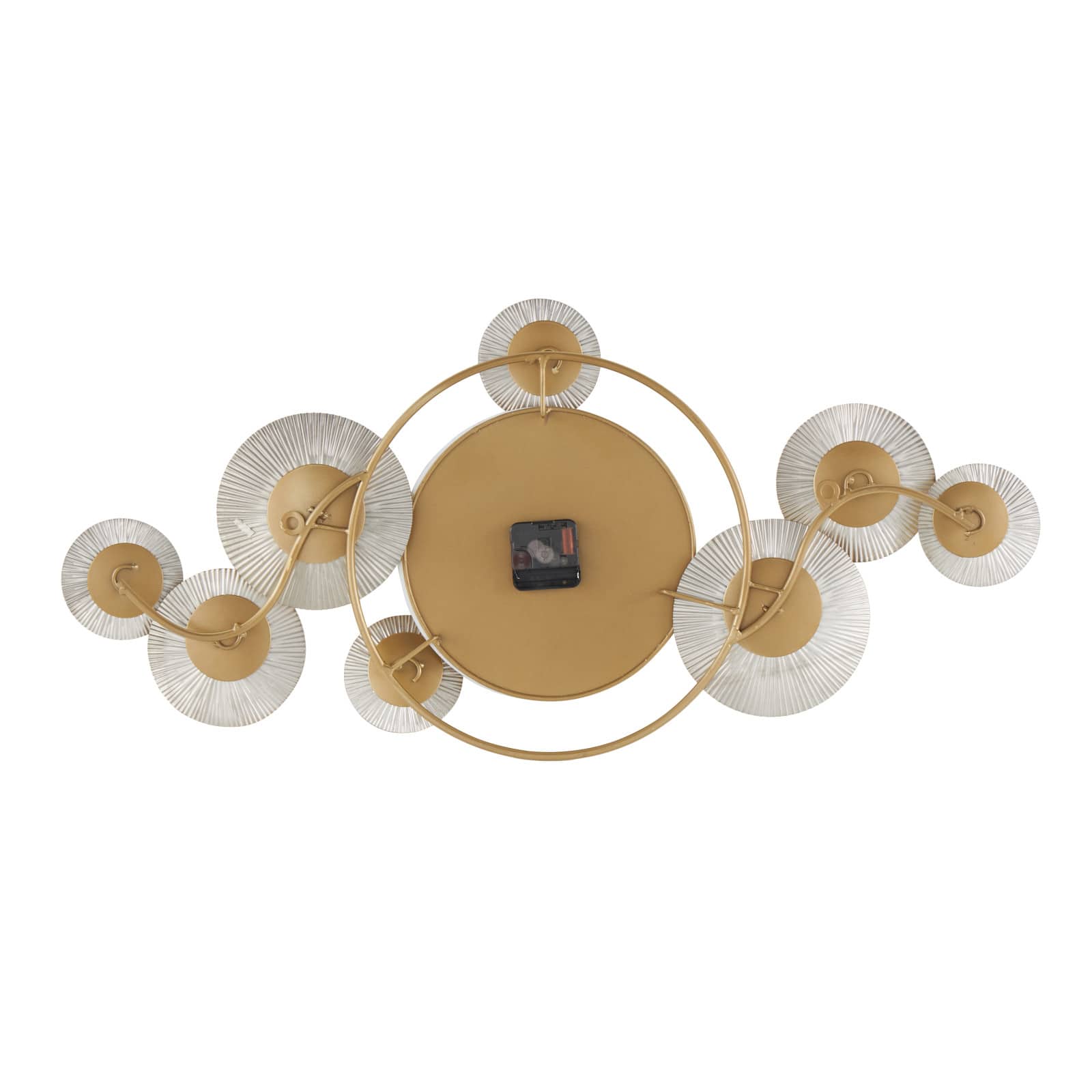 31.4" Gold Stainless Steel Metal Decorative Wall Clock