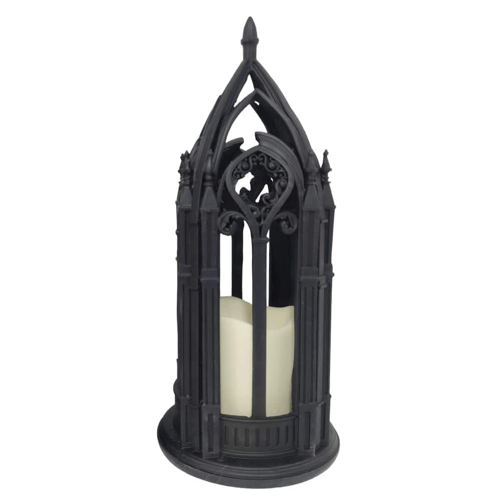 12.5" LED Black Cathedral Lantern by Ashland®