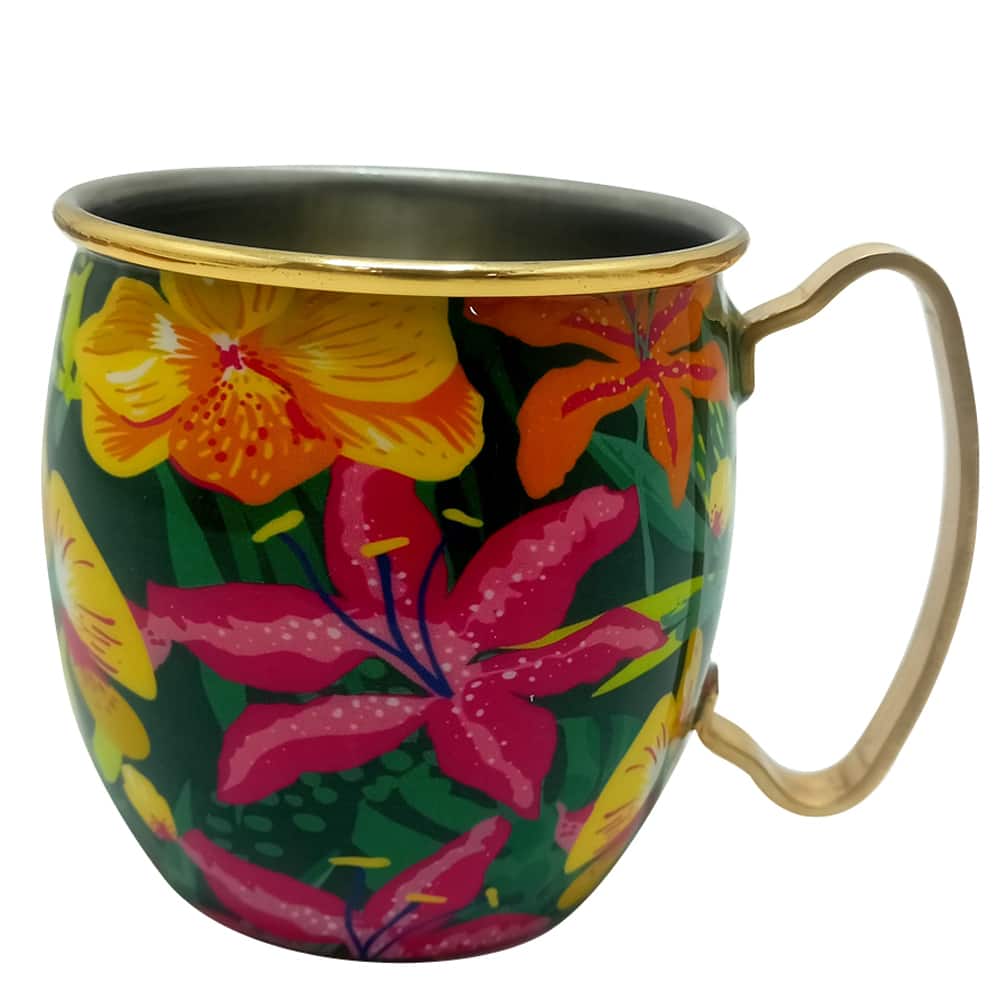 16oz. Floral Metal Mug by Ashland®