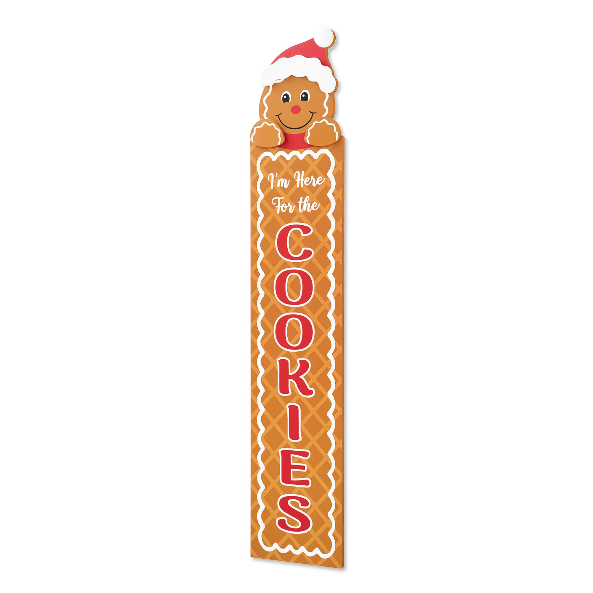 Glitzhome® 42" Wood Gingerbread Man "Cookies" Porch Décor