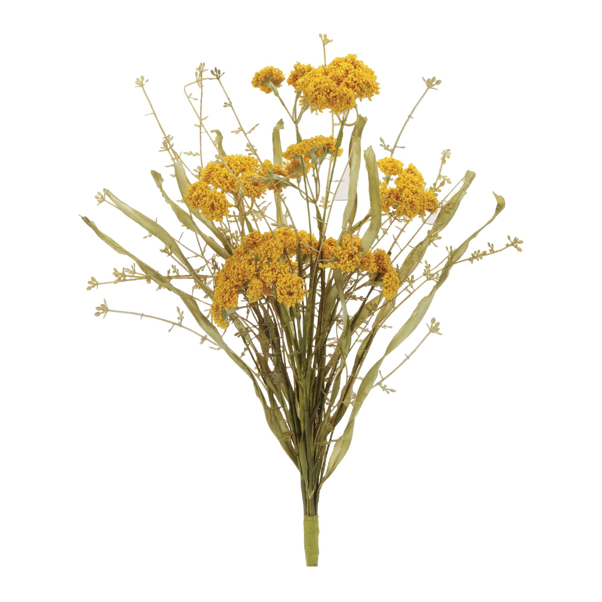 18.5" Yellow Heather Floral Bushes, 2ct.