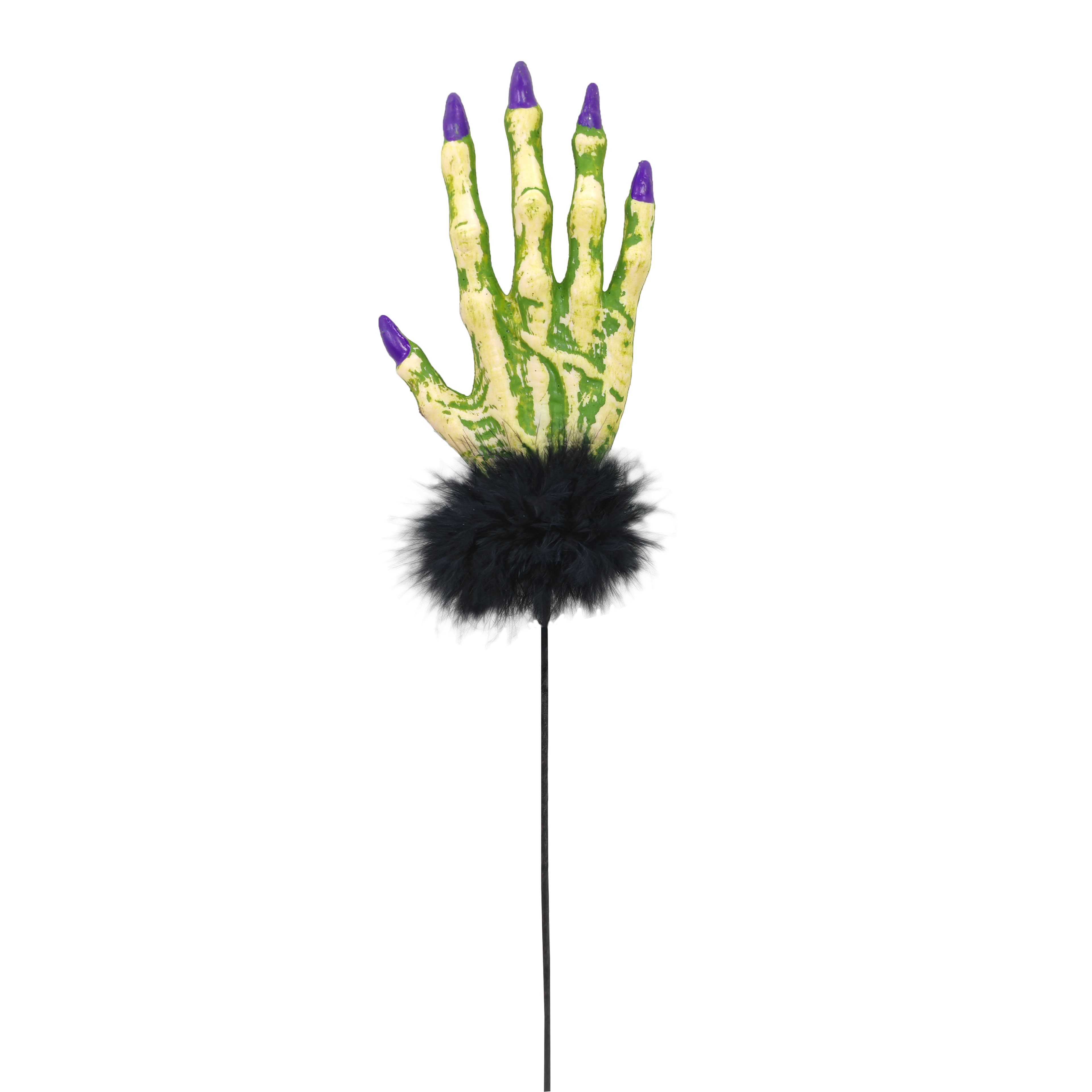 12" Green Hand with Feather Pick by Ashland®