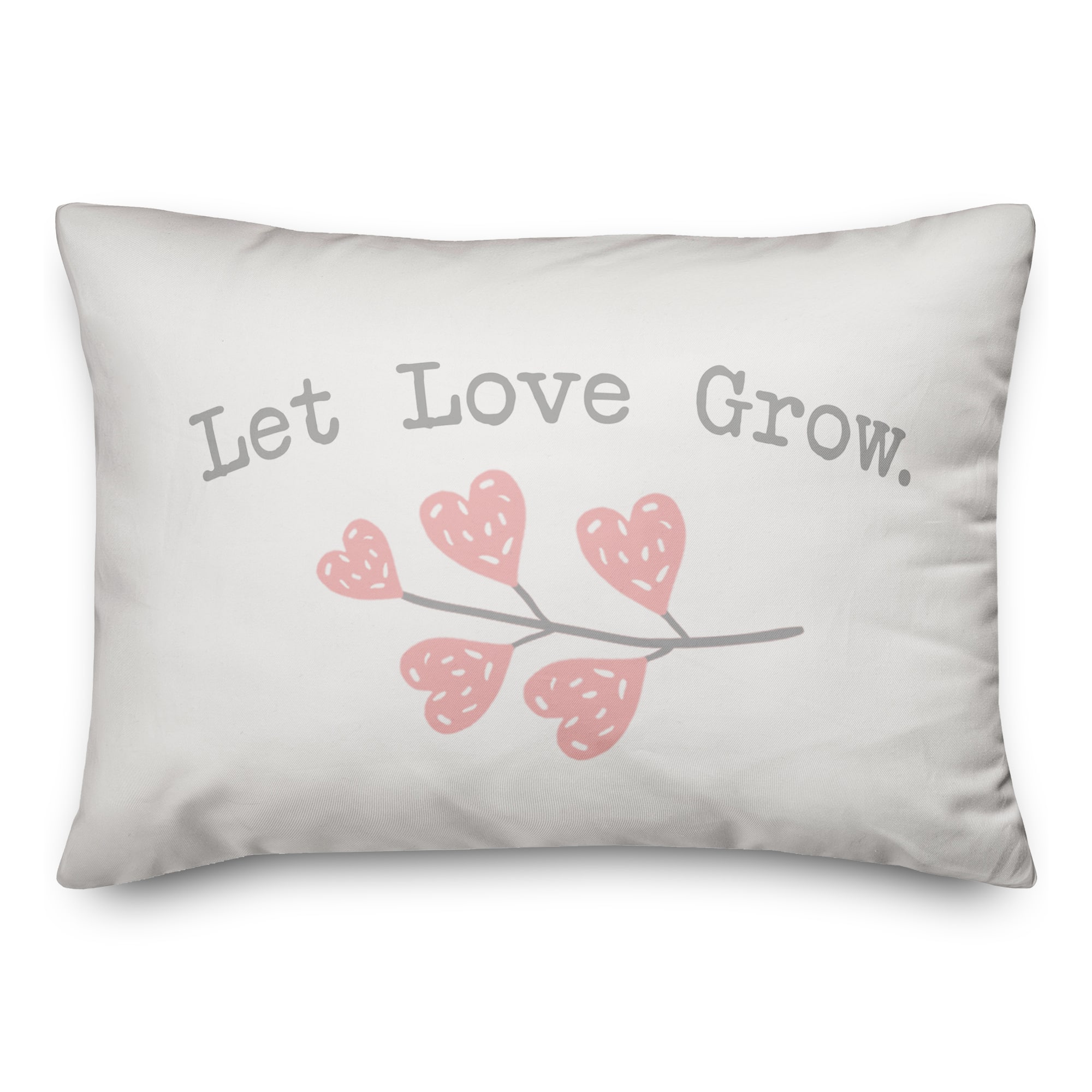 Let Love Grow Throw Pillow