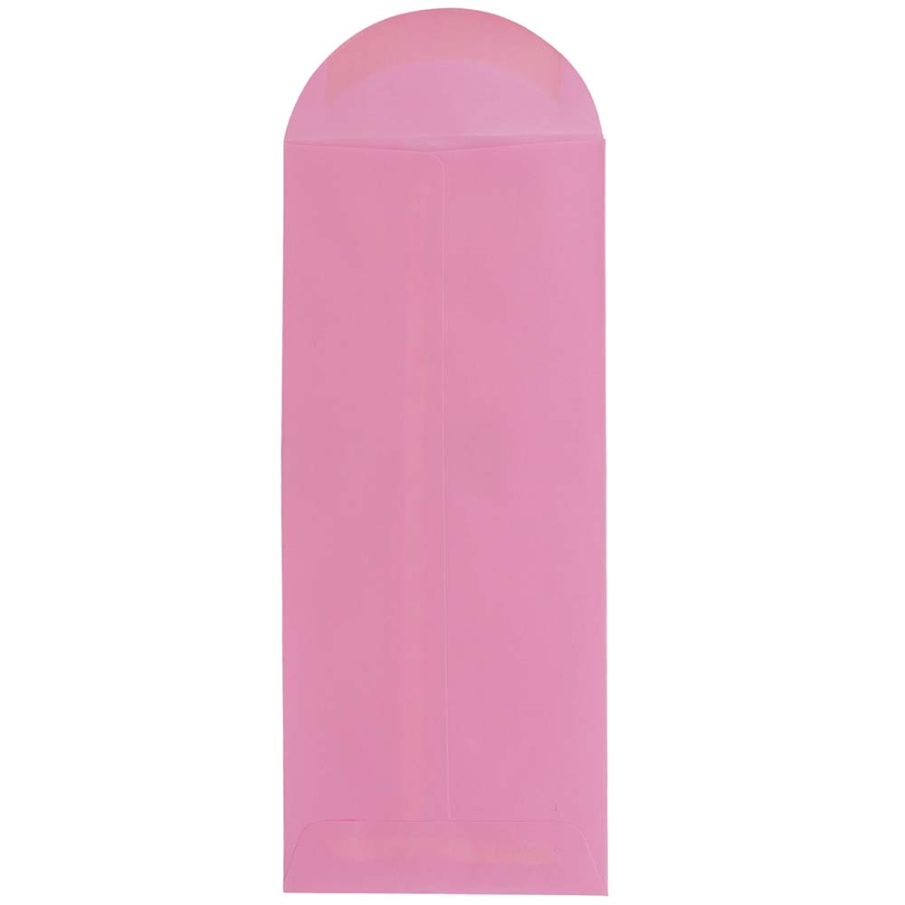 JAM Paper 4.5" x 10.375" Ultra Pink Policy Envelopes, 25ct.