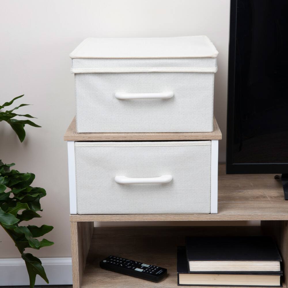 Household Essentials Stacking Storage Boxes Set