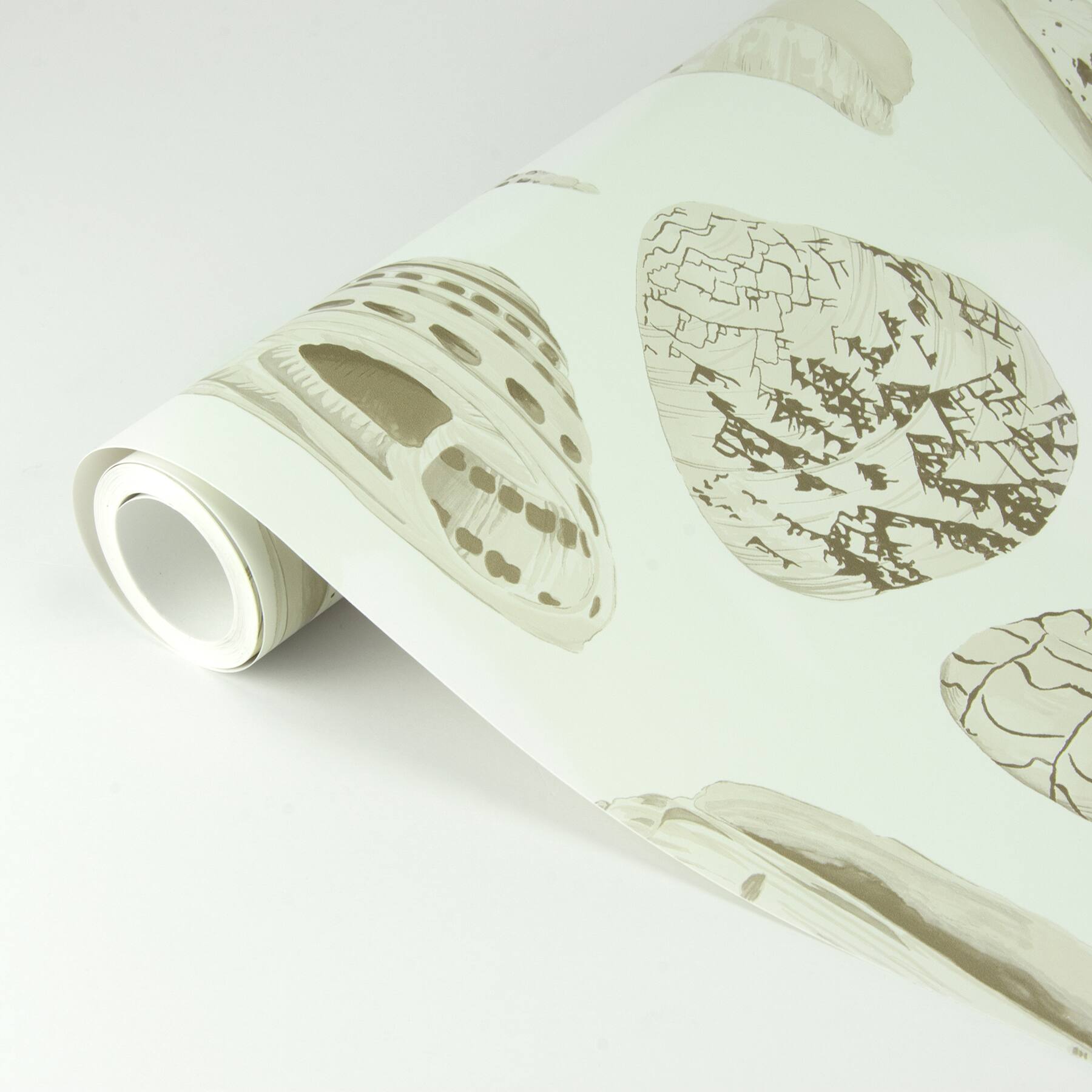 Scalamandre Cream Coquina Peel & Stick Wallpaper