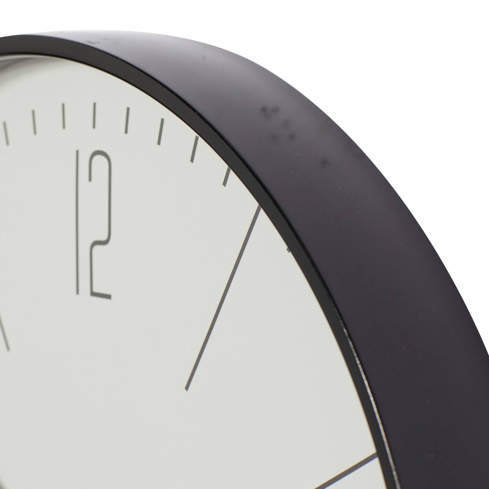 20" Glass Contemporary Wall Clock